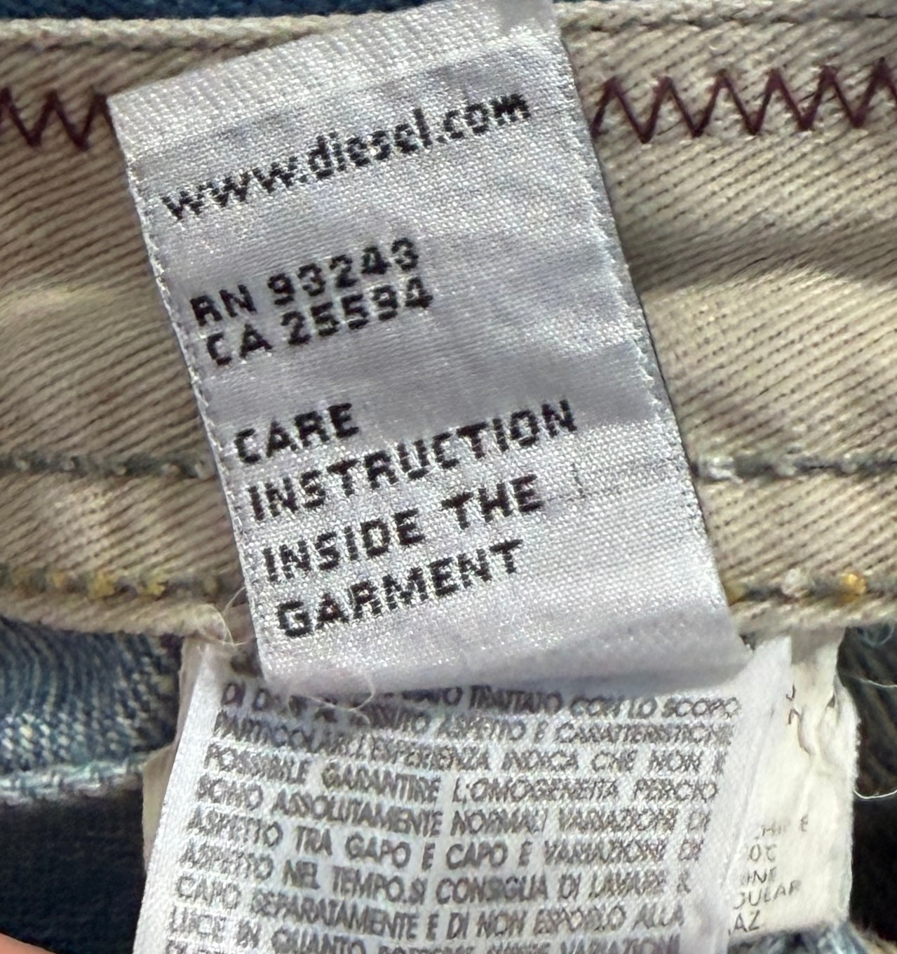 2000s Diesel Low Waist washed jeans
