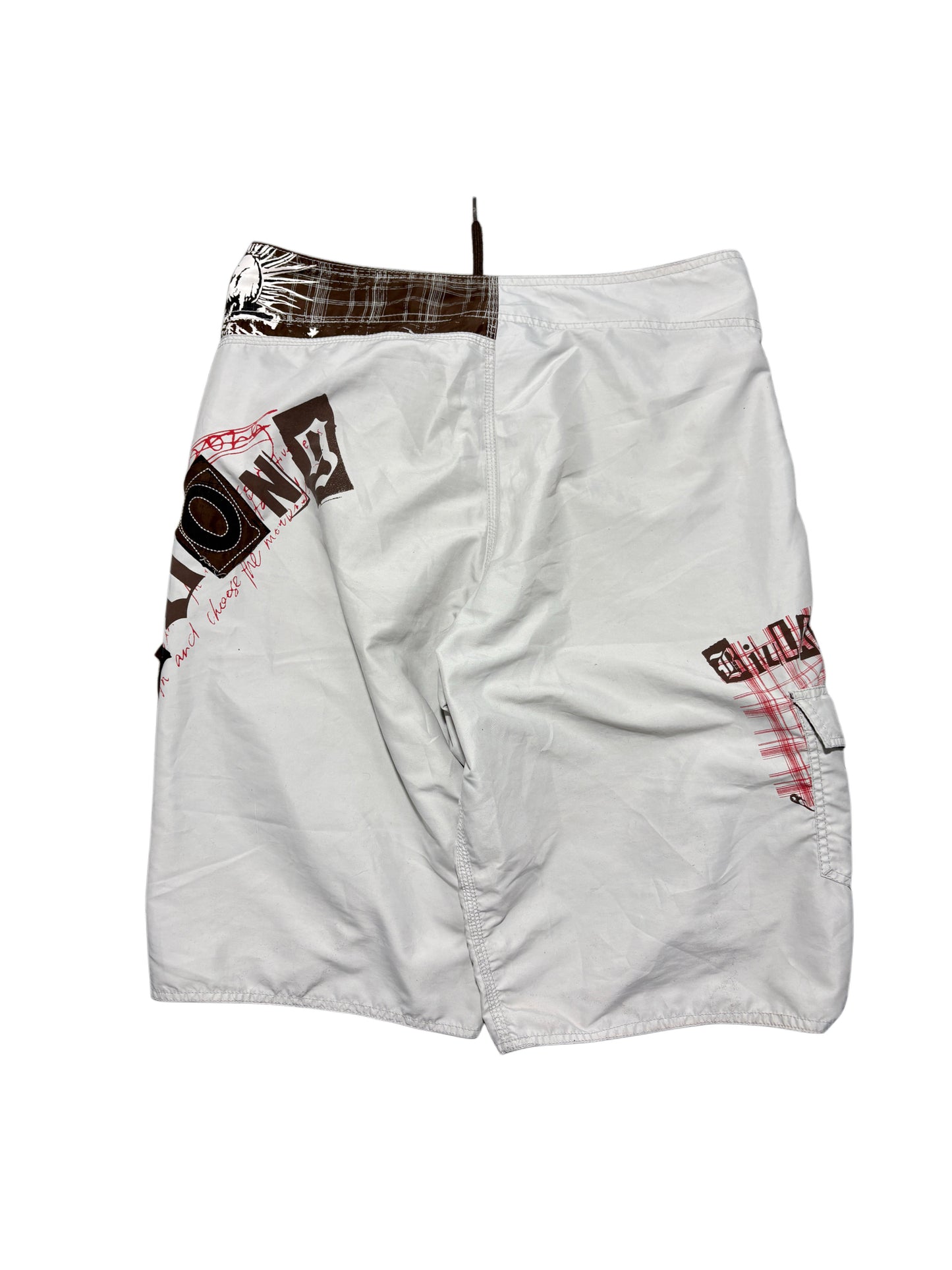 2000s Billabong Surf Shorts White