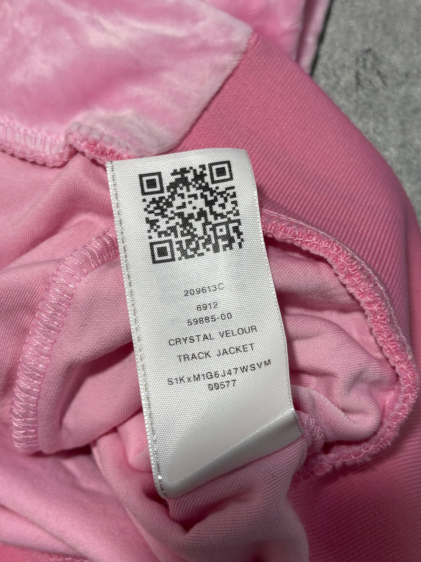 True Religion welur pink top