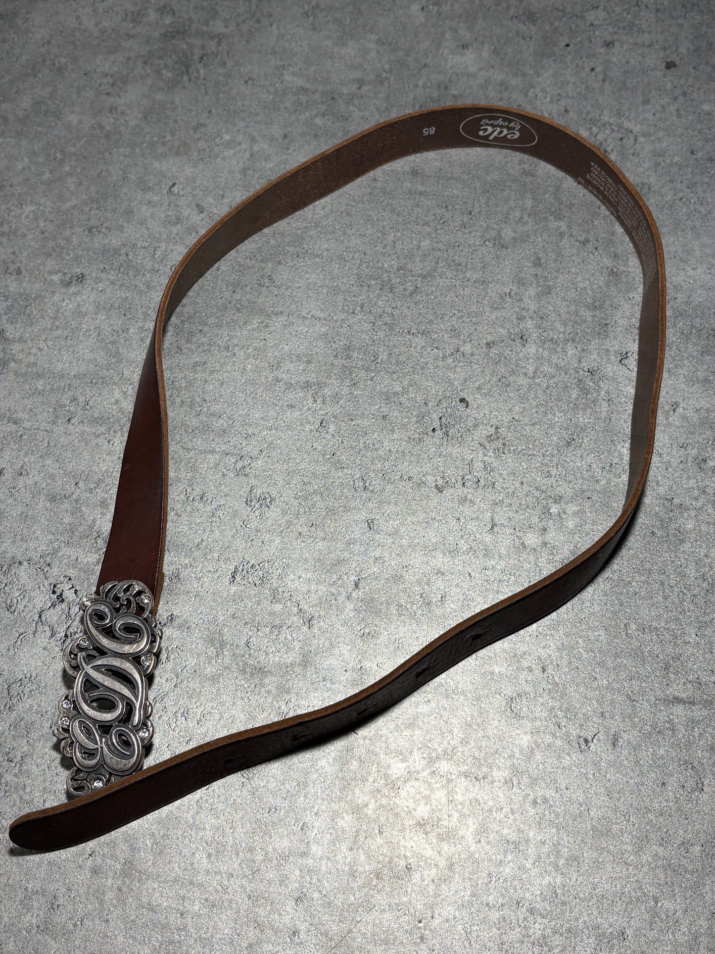 EDC by Esprit Real Leather Belt y2k pasek z prawdziwj skóry