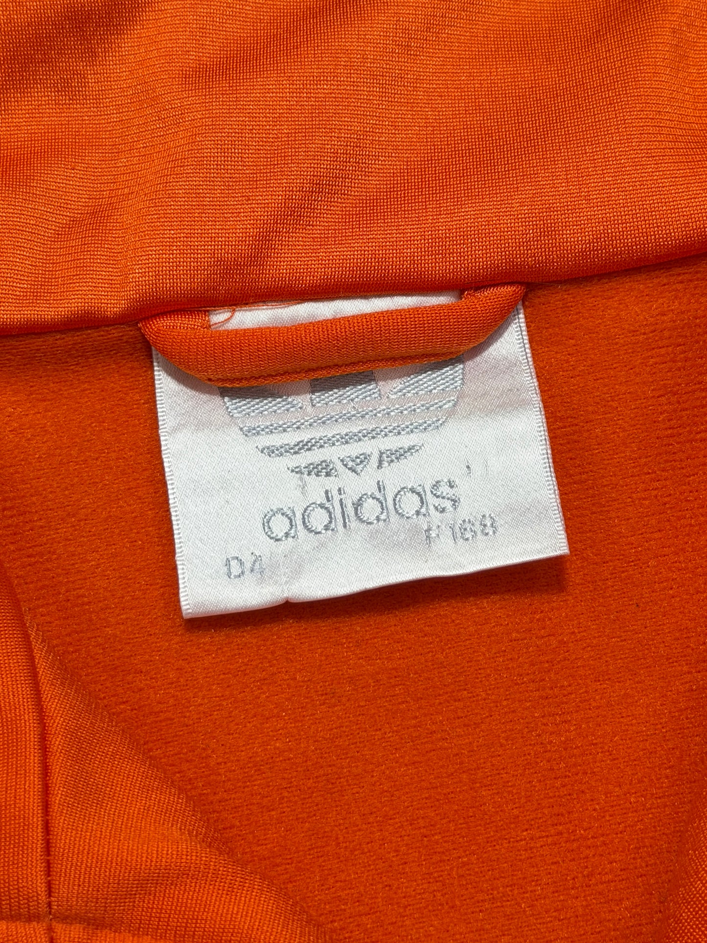2000s Adidas zip up oversize tracksuit orange