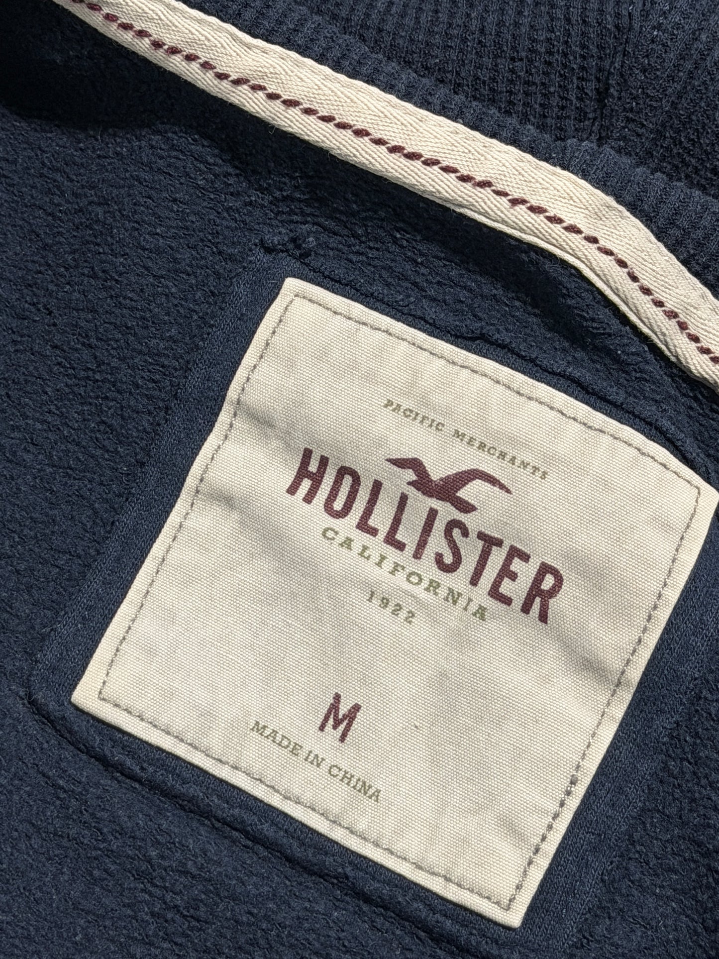 2000s Hollister navy zip up hoodie