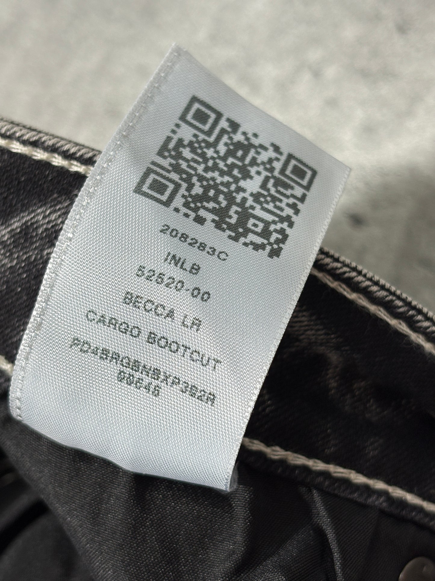 True Religion grey flare pockets jeans