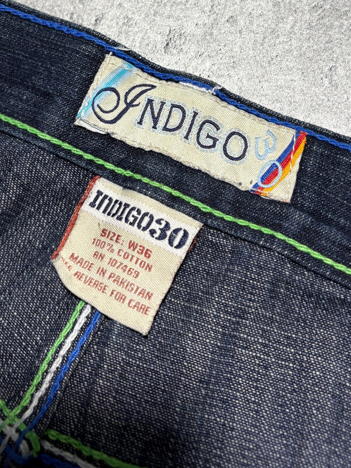 2000s Indigo Jorts