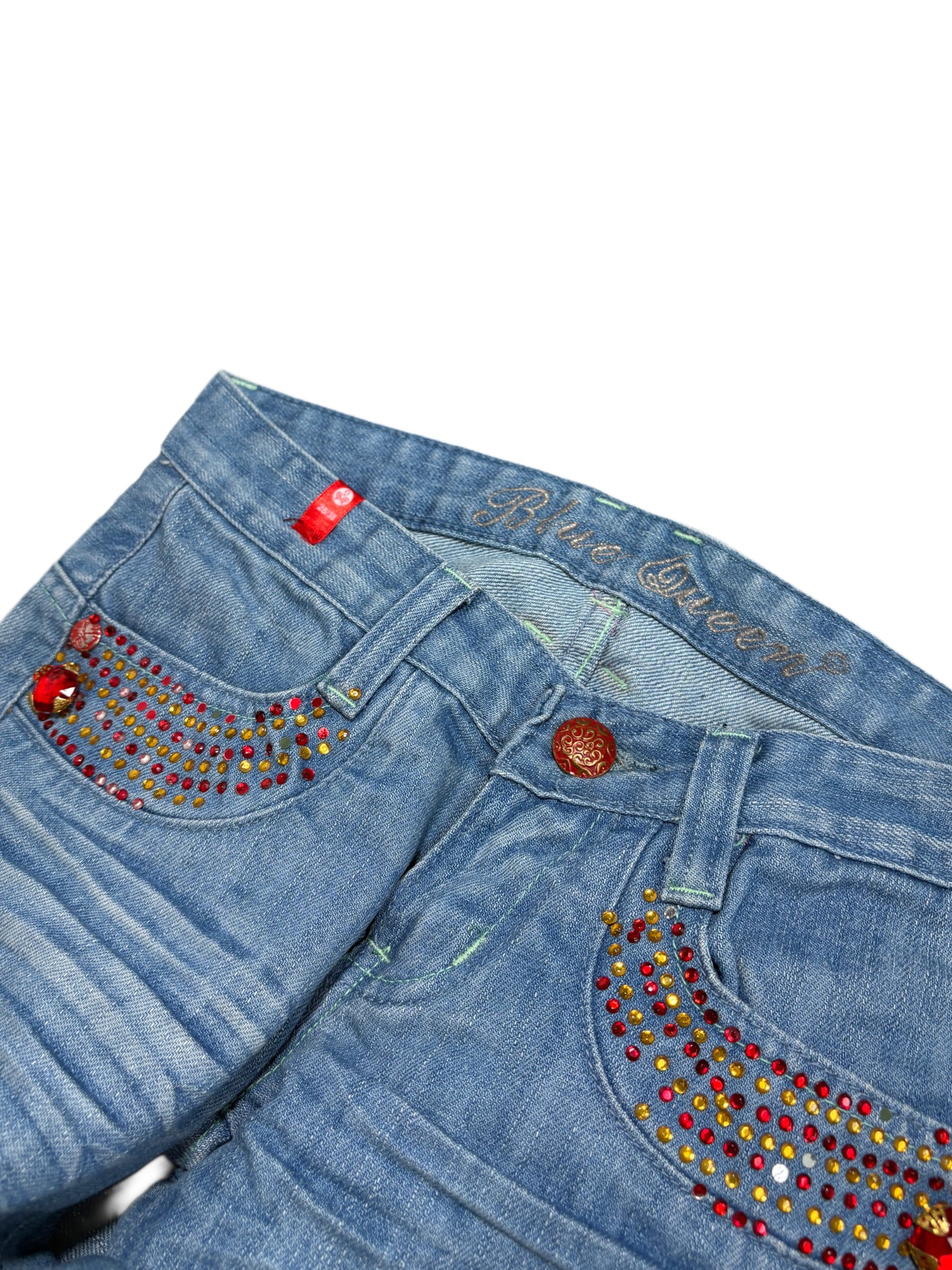 2000s Blue queen washed deadstock jeans