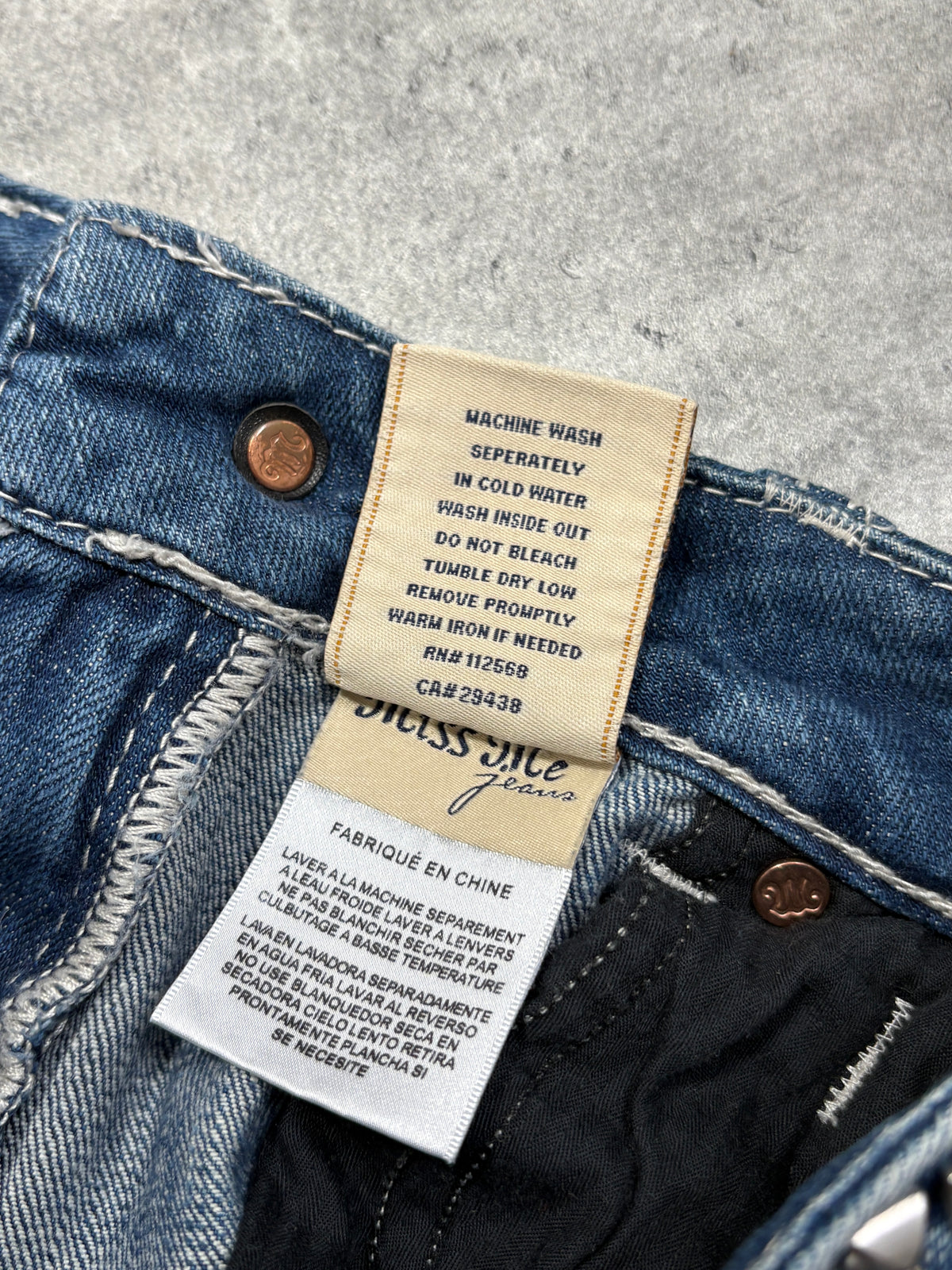 2000s Miss Me Studded Belt Y2K skinny jeans Sexy