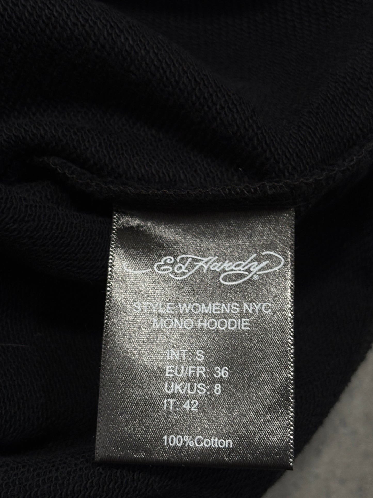 Ed Hardy Oversize Black Hoodie