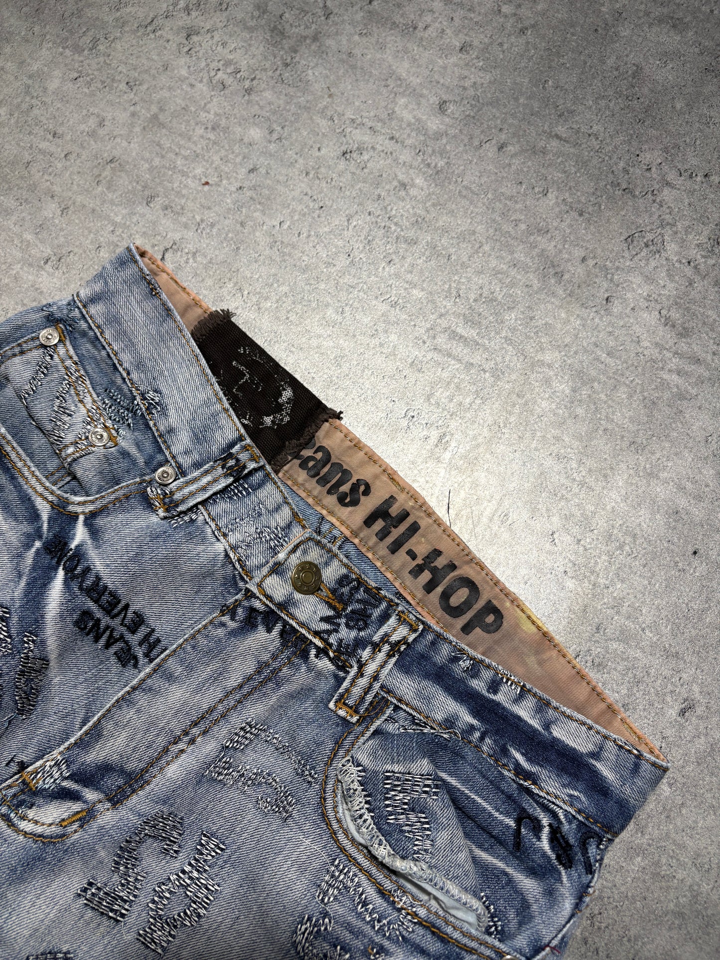 2000s Y2K Embroidery Jeans