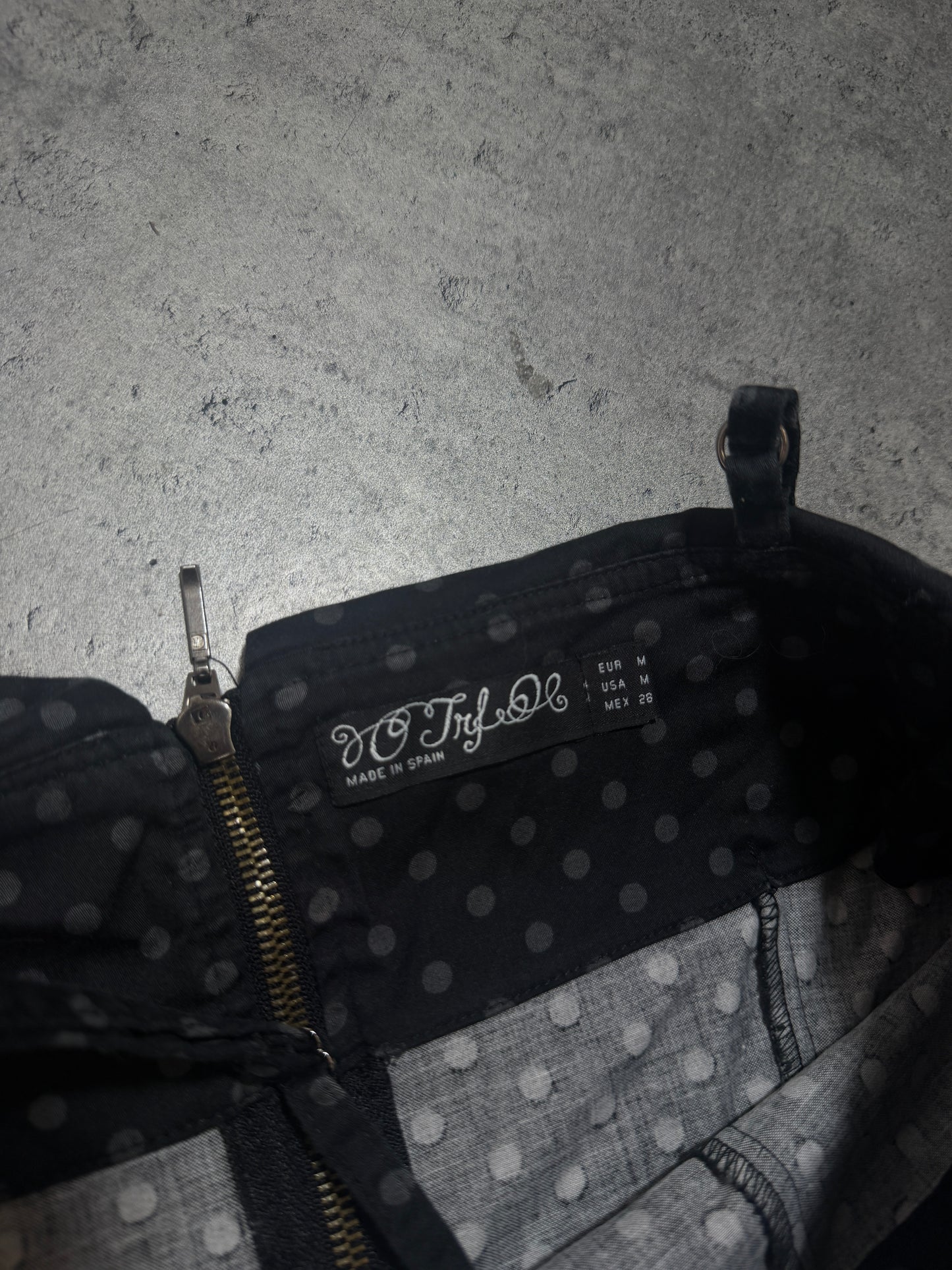 2000s Top Polka Doot gorset w kropki