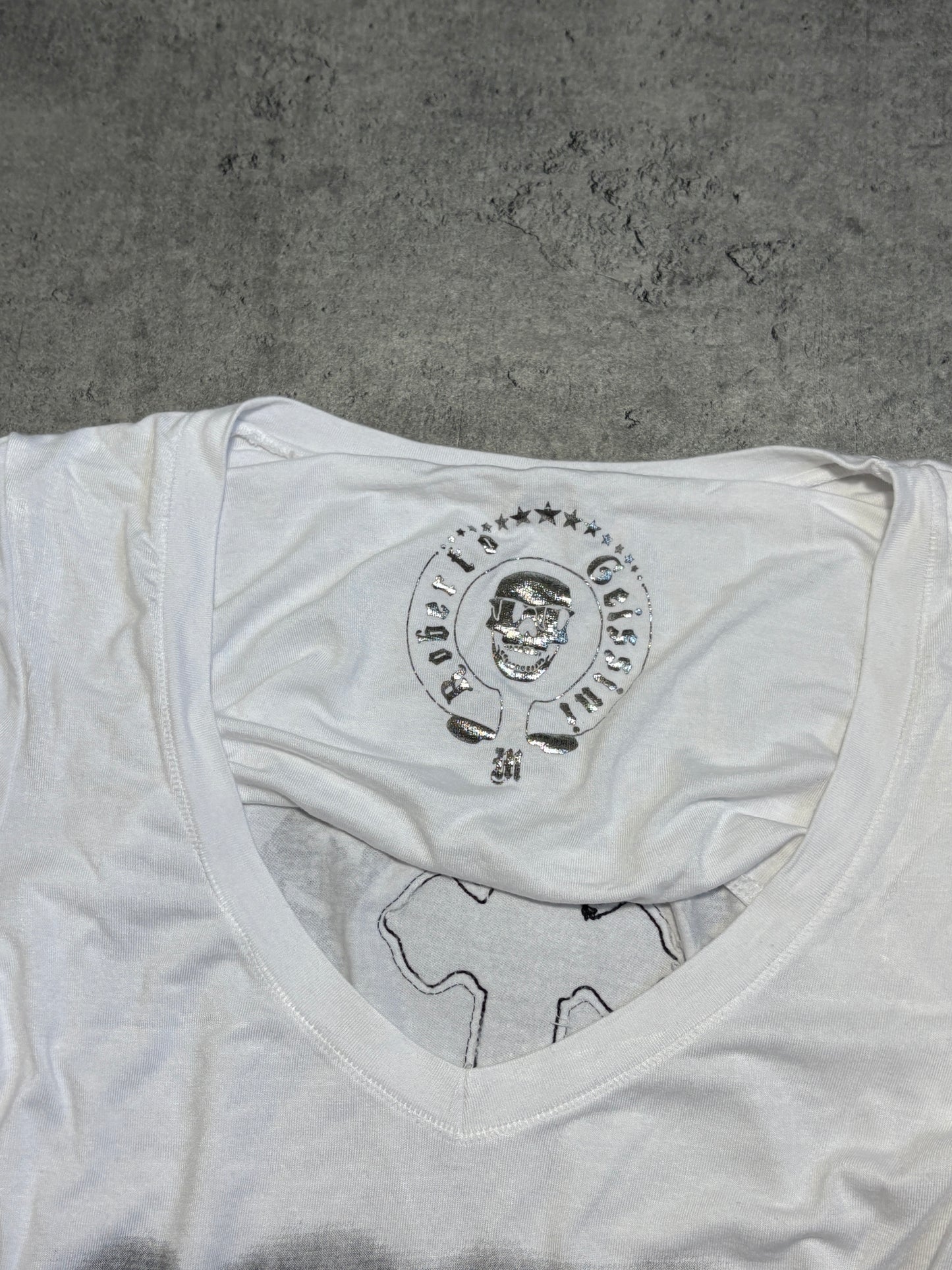 2000s Roberto Gessini cross & skull t-shirt