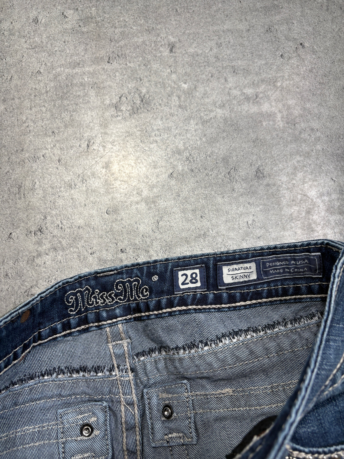 2000s Miss Me Y2K Rhinestones Skinny Jeans