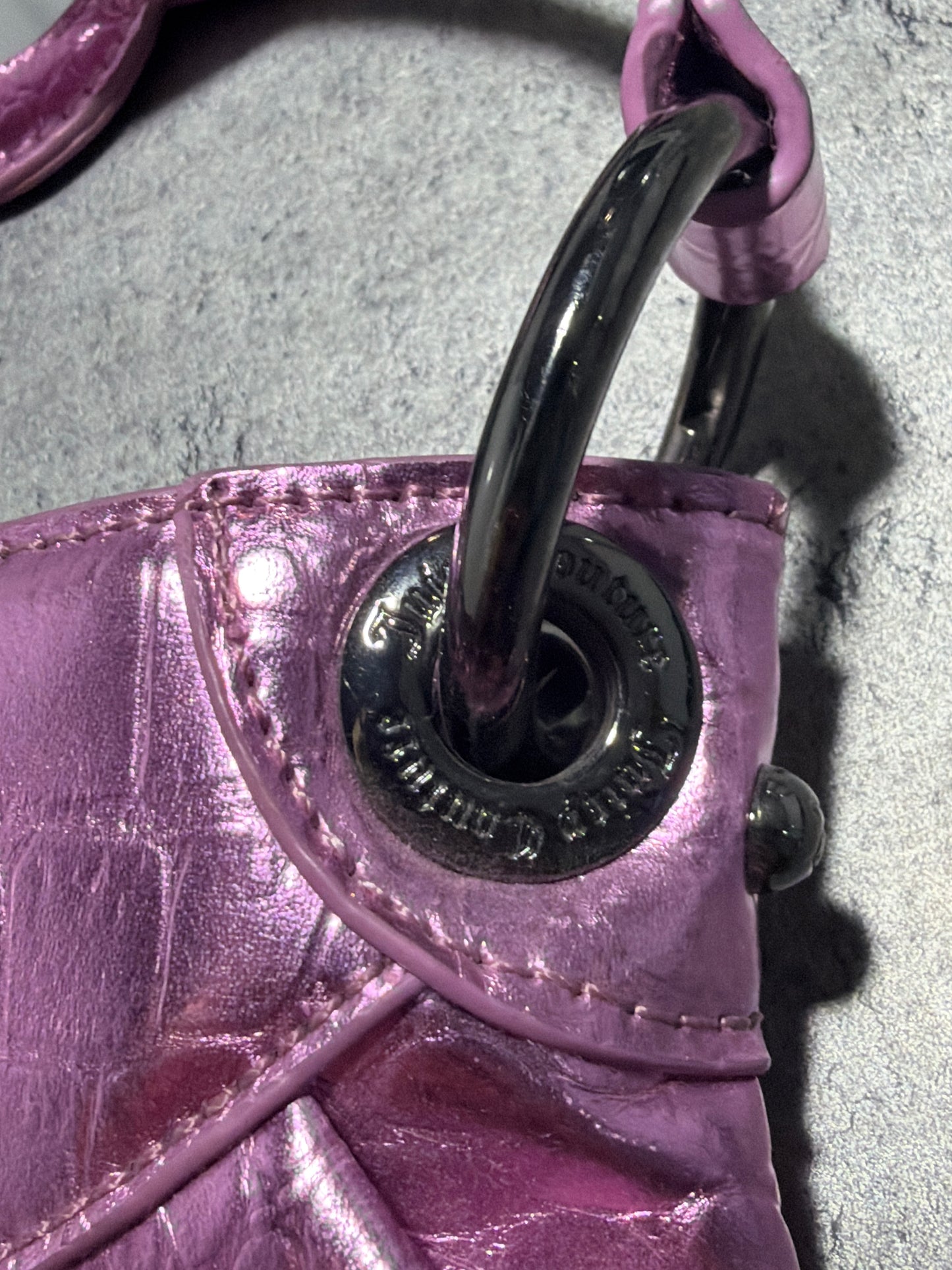 2000s Juicy Couture Pink Bag Mirror