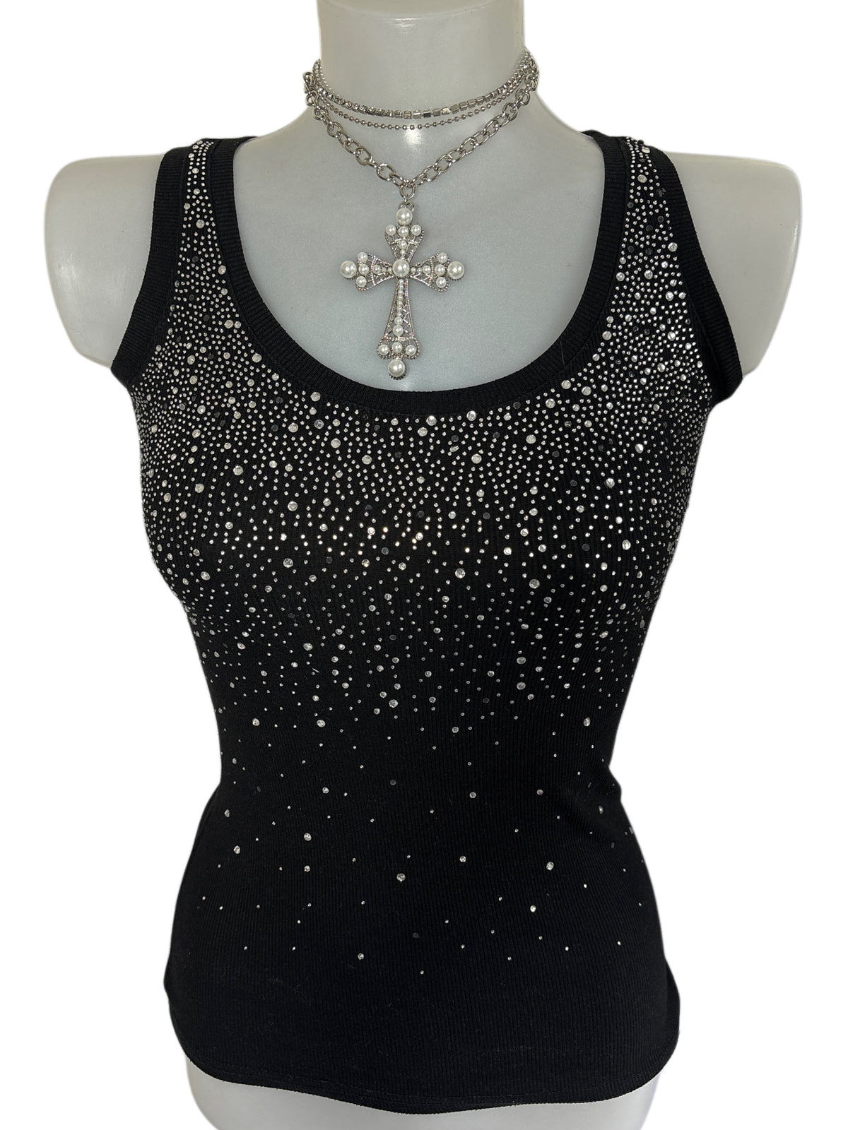 2000s Rhinestones Y2K Tank Top
