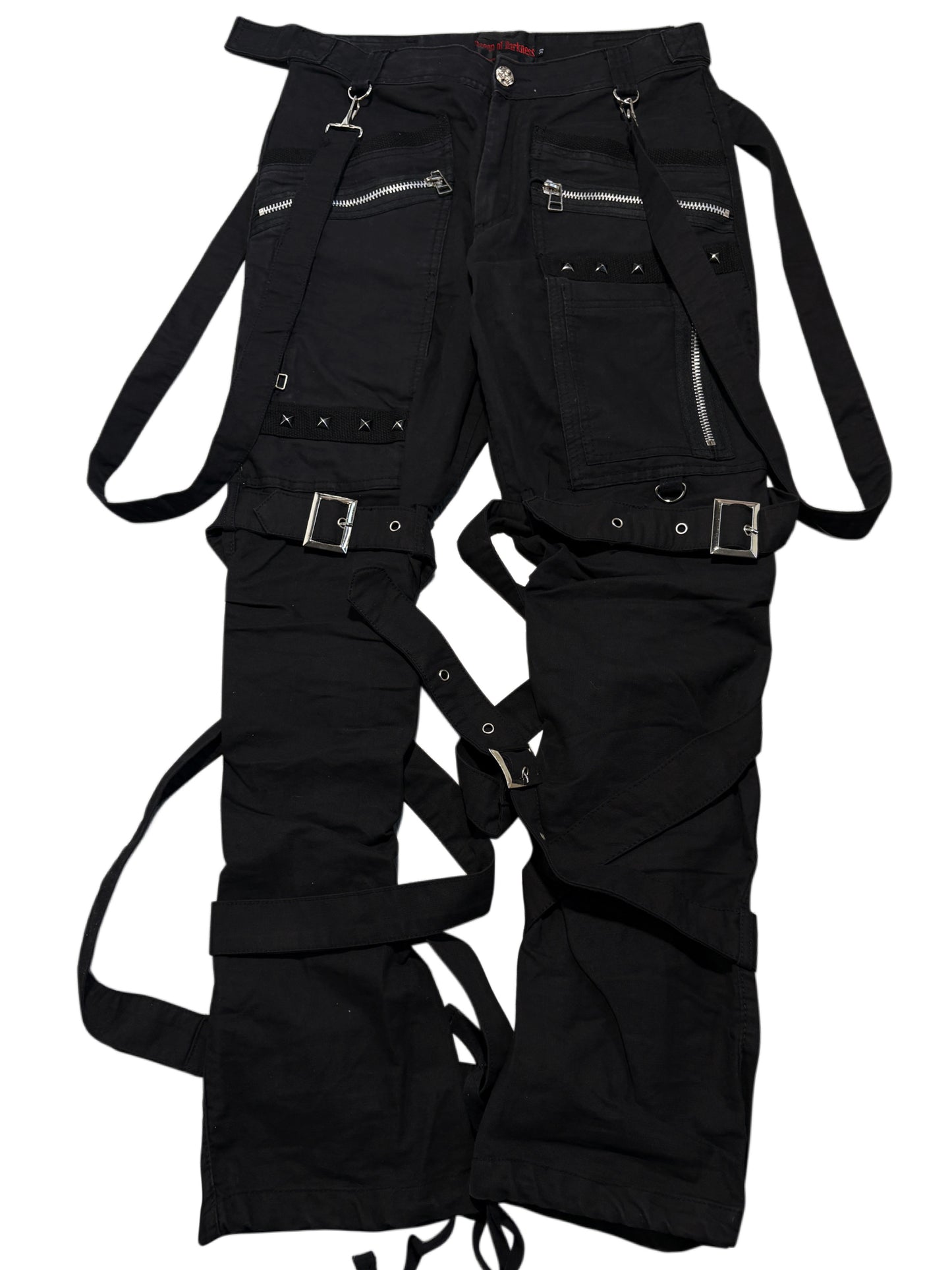 2000s Queen of Darkness Alternative avantgarde bondage jeans