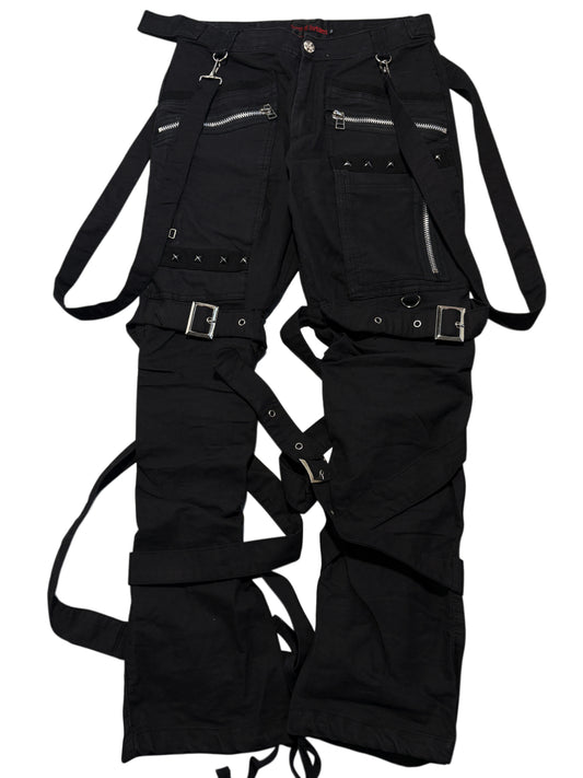 2000s Queen of Darkness Alternative avantgarde bondage jeans
