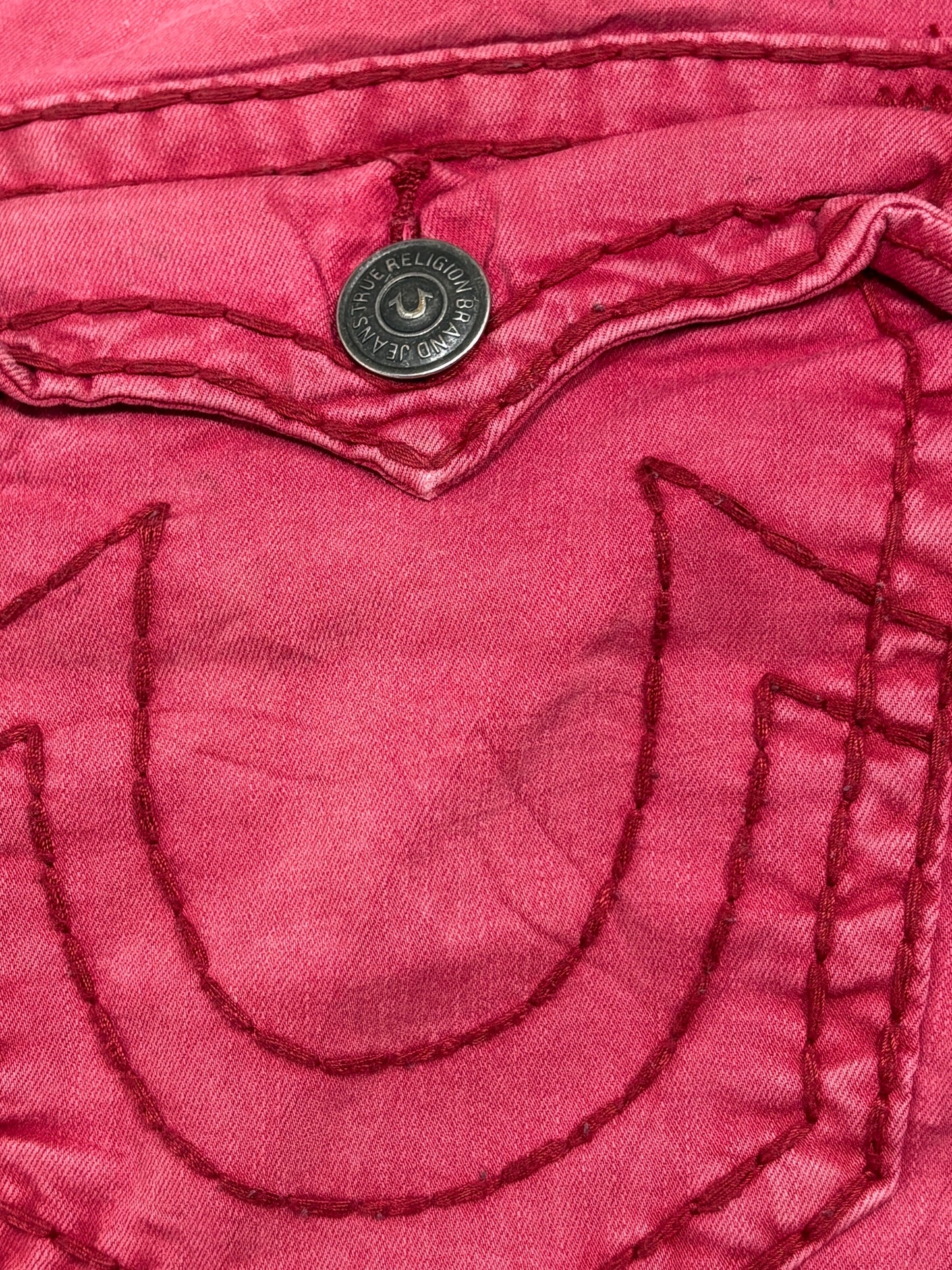2000s True Religion red jeans