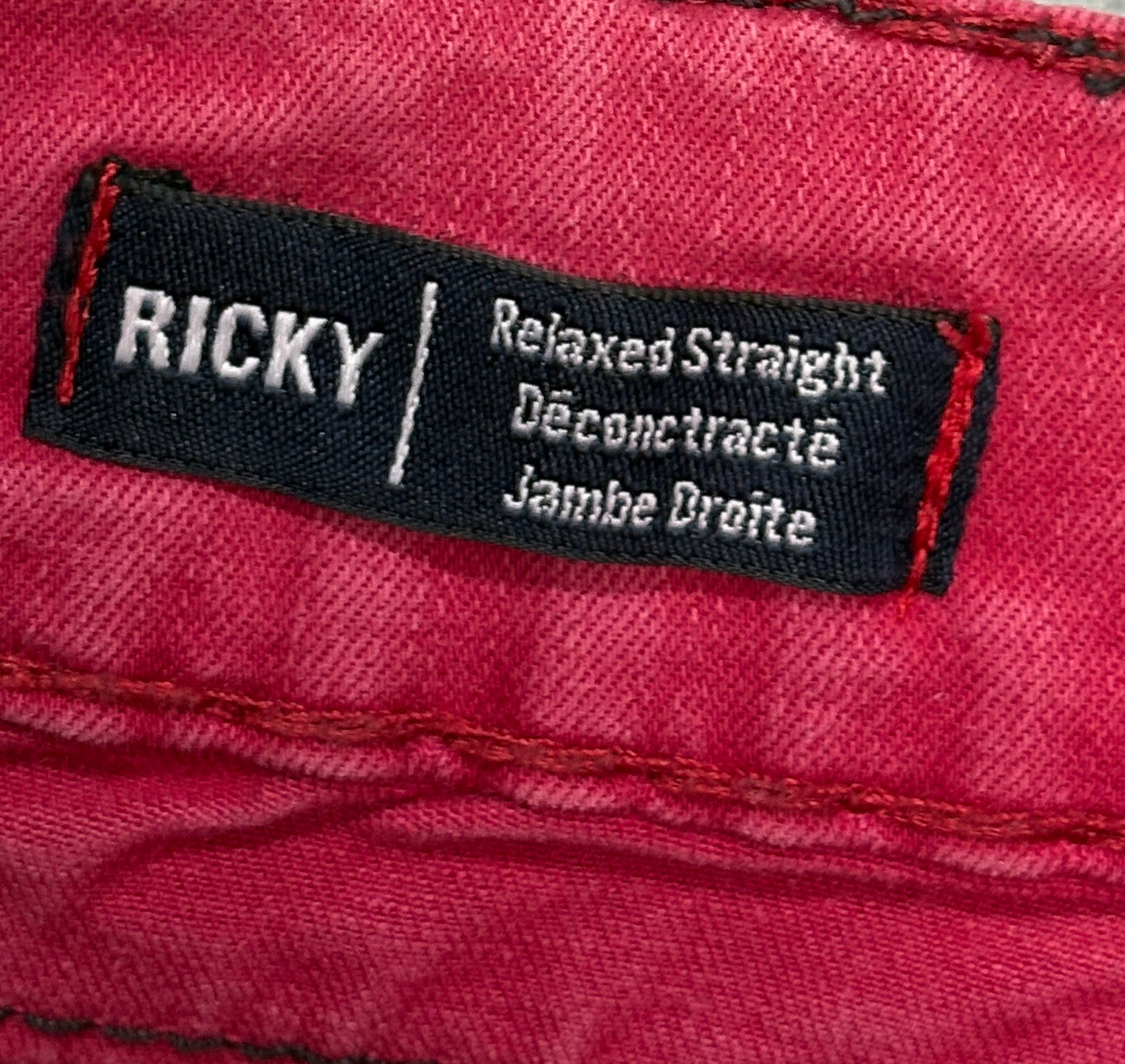 2000s True Religion red jeans