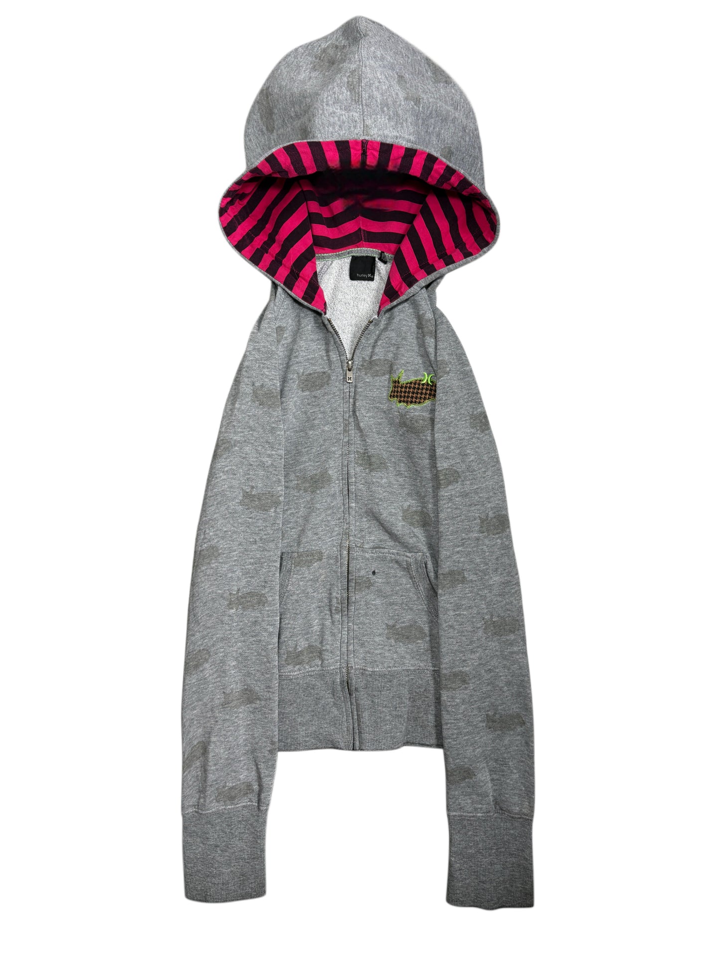 2000s Hurley Y2K Zip Up Hoodie