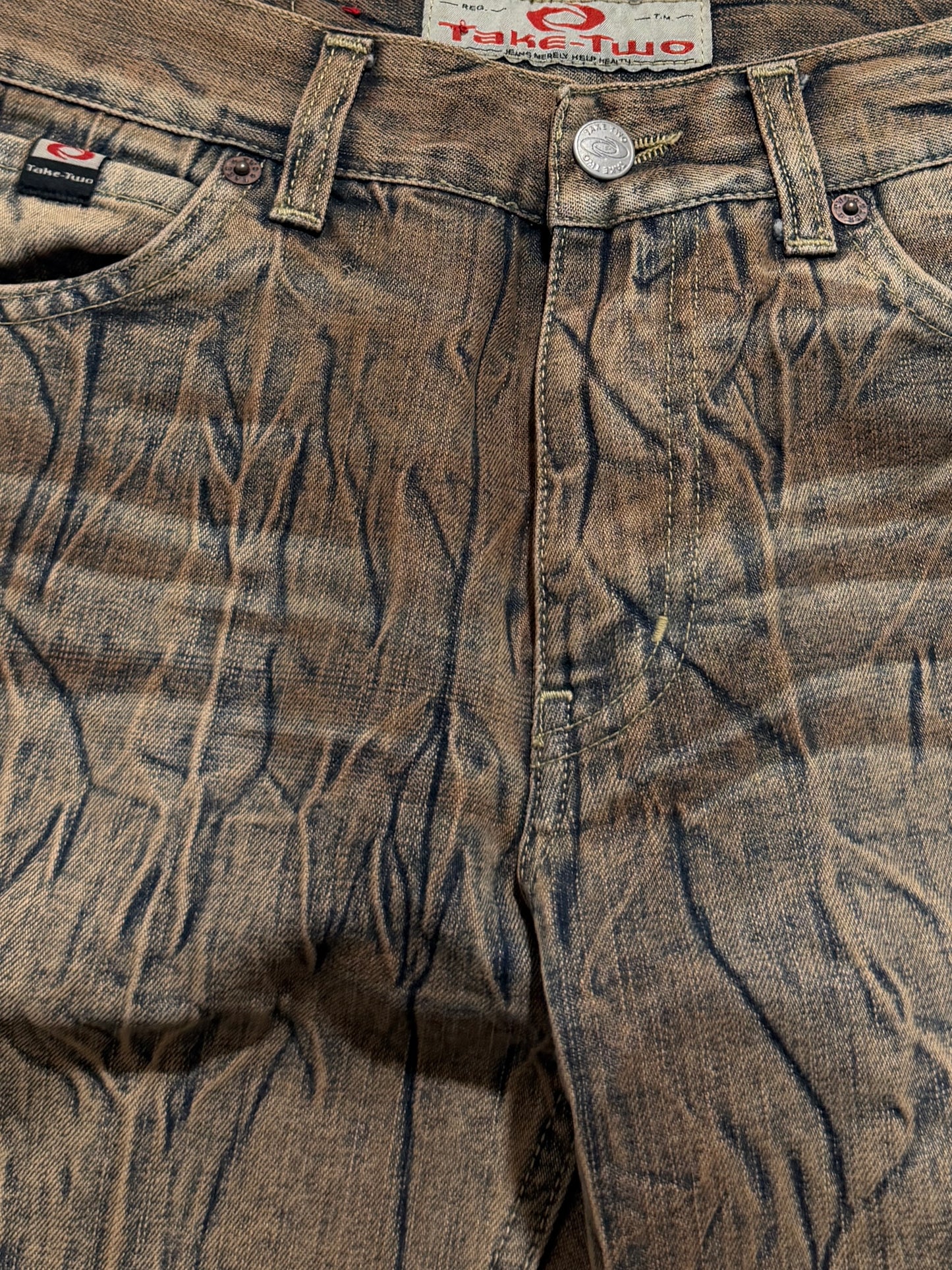 2000s Bootcut washed japan style jeans