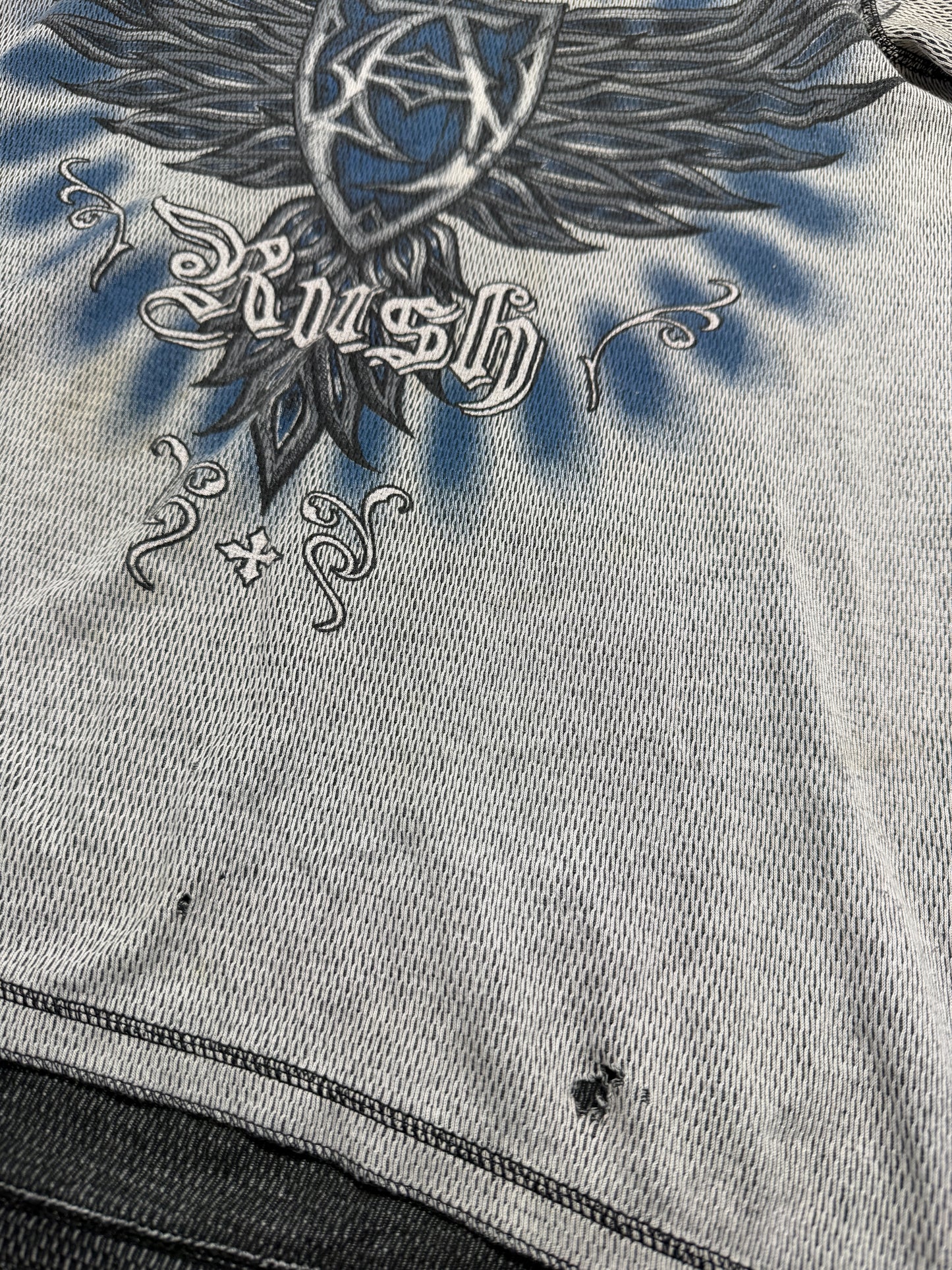 2000s Affliction crewneck double-sided *RARE*