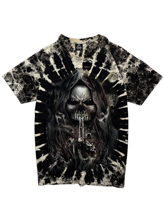 2000s Skull Skeleton Goth Kolczyk T-shirt