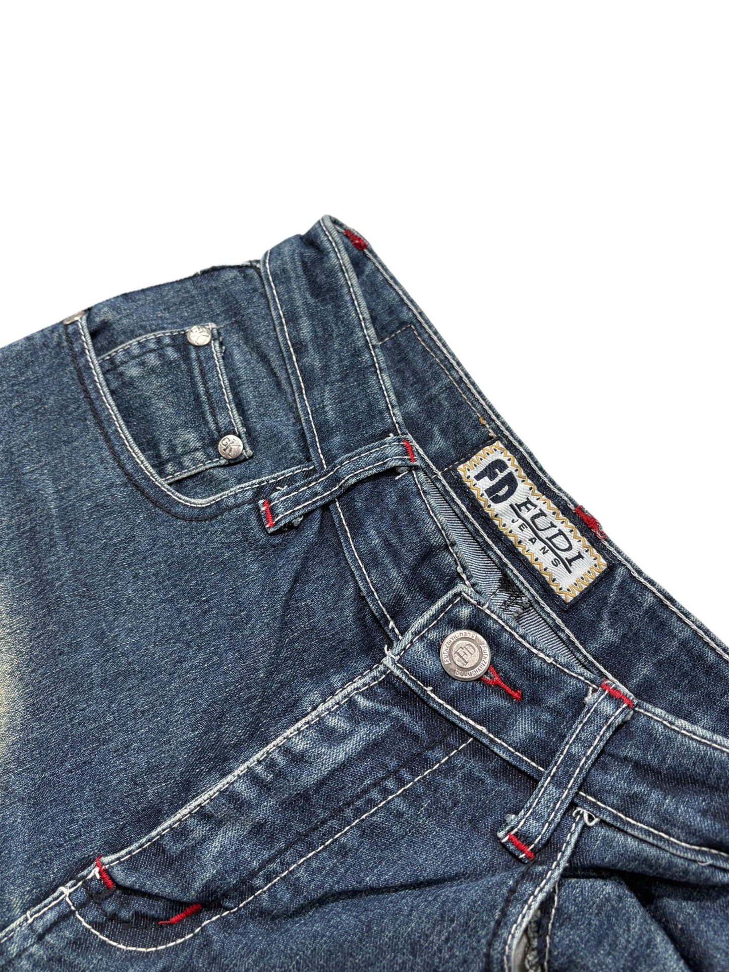 2000s sexy Fudi jeans flared spodnie bootcut dzwony washed japan style