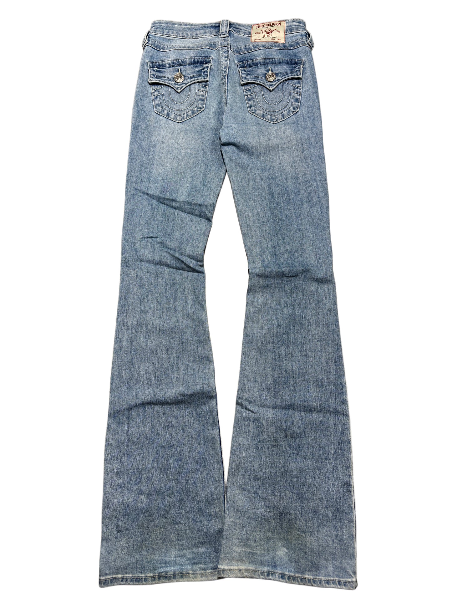 True Religion Becca Flare Light Blue Washed Jeans Dzwony