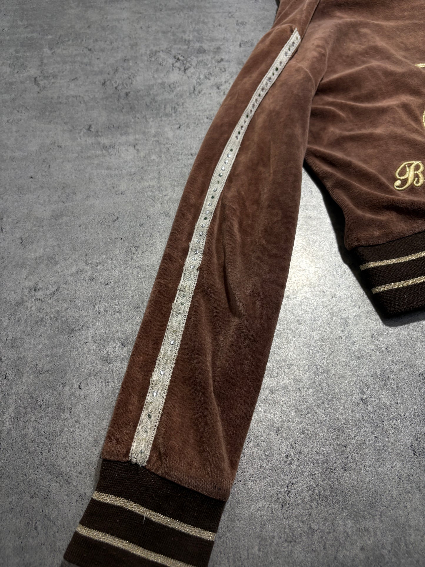 2000s Baby Phat Zip up Welur hoodie