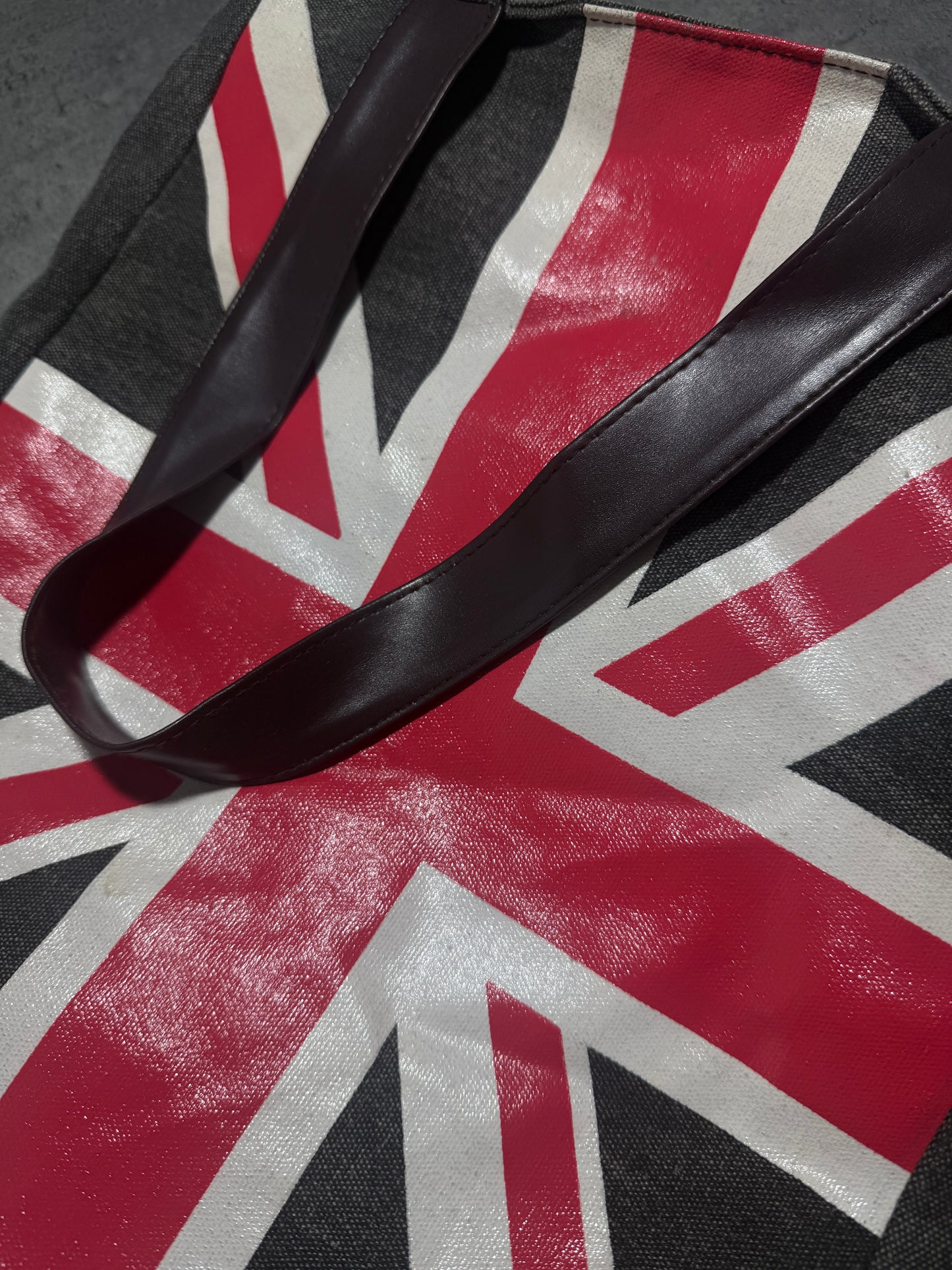 2000s UK Flag Grey Bag