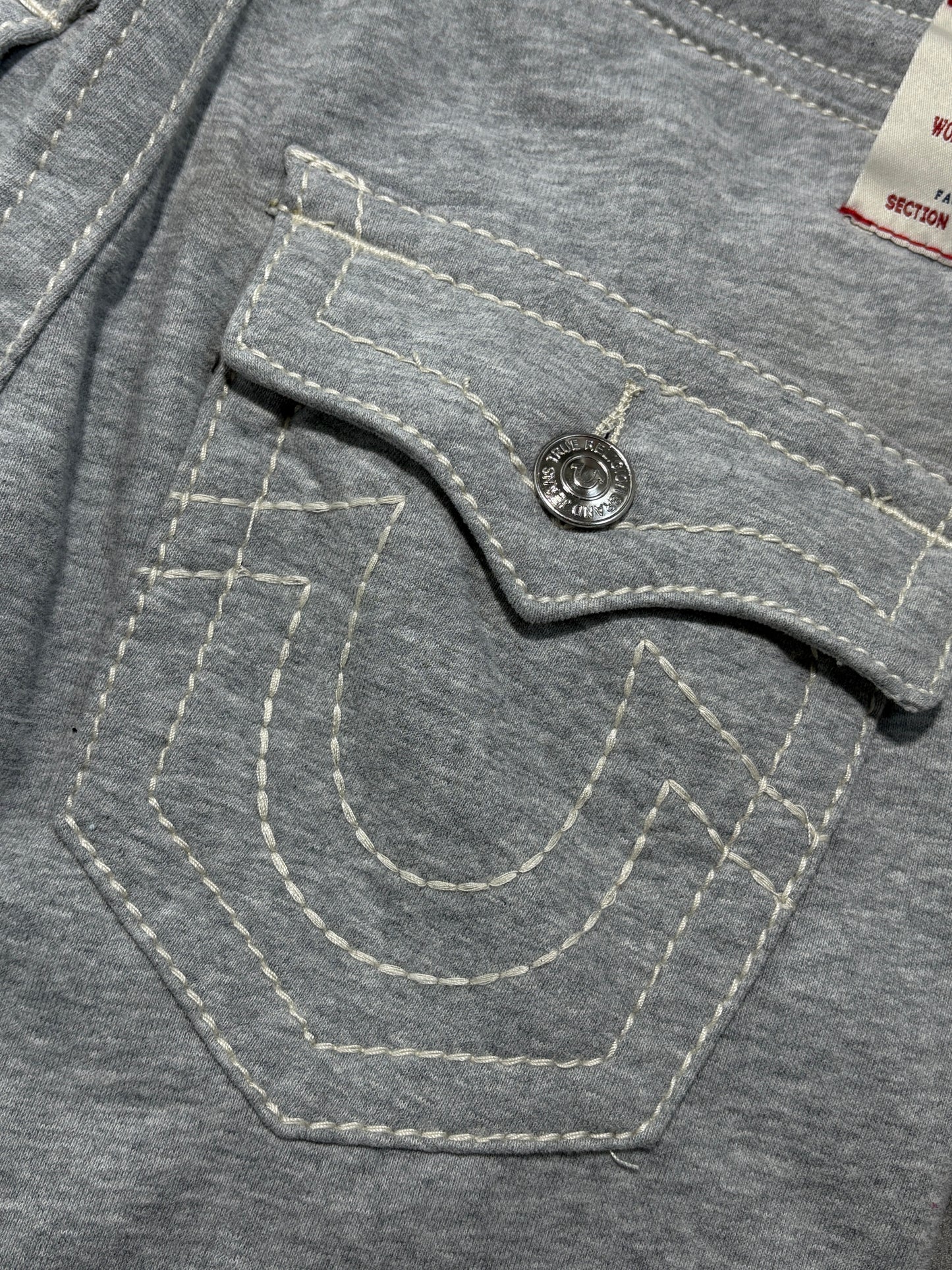 True Religion sweatpants baggy distressed jeans *rare*