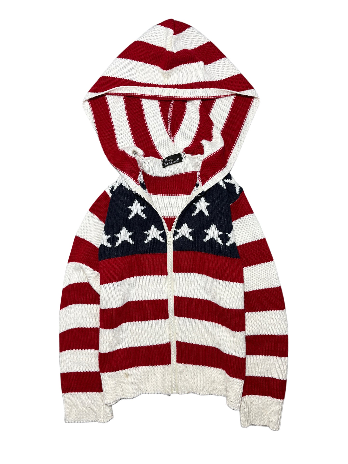 2000s USA knit zip hoodie