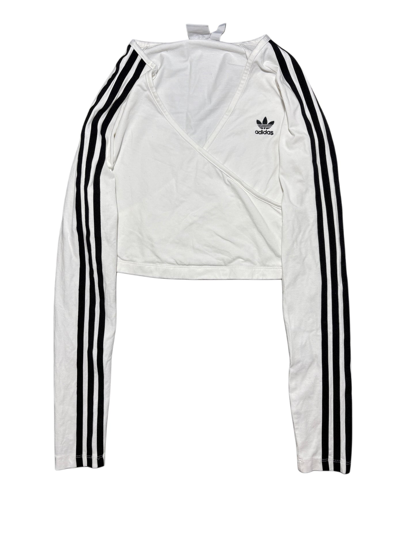 Adidas 3 stripes white longsleeve