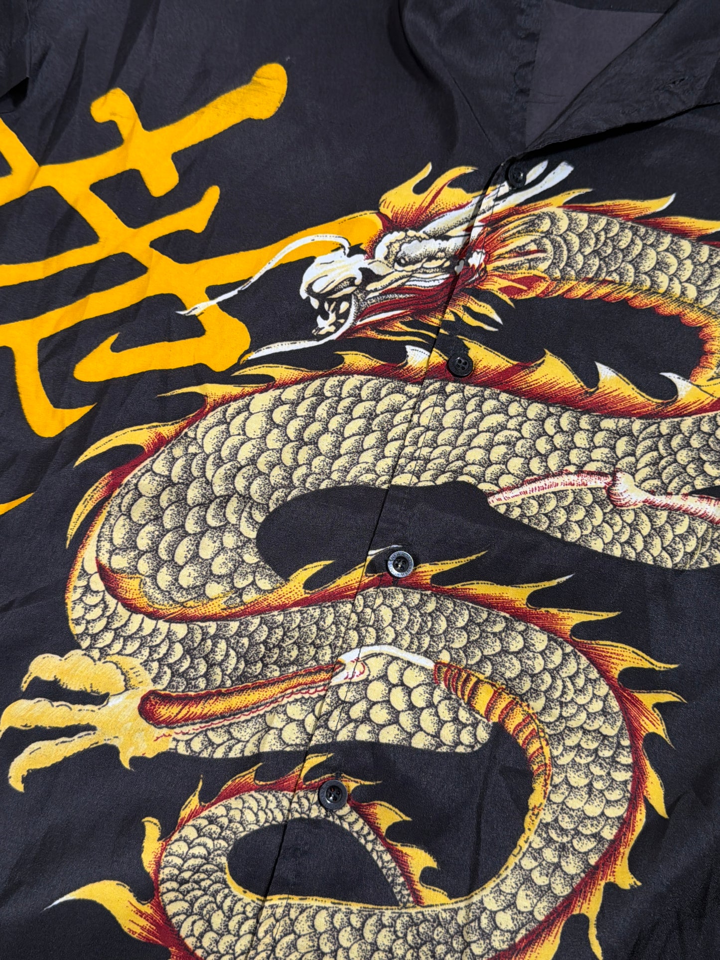 2000s Hawaiian Japan Dragon Shirt Polo