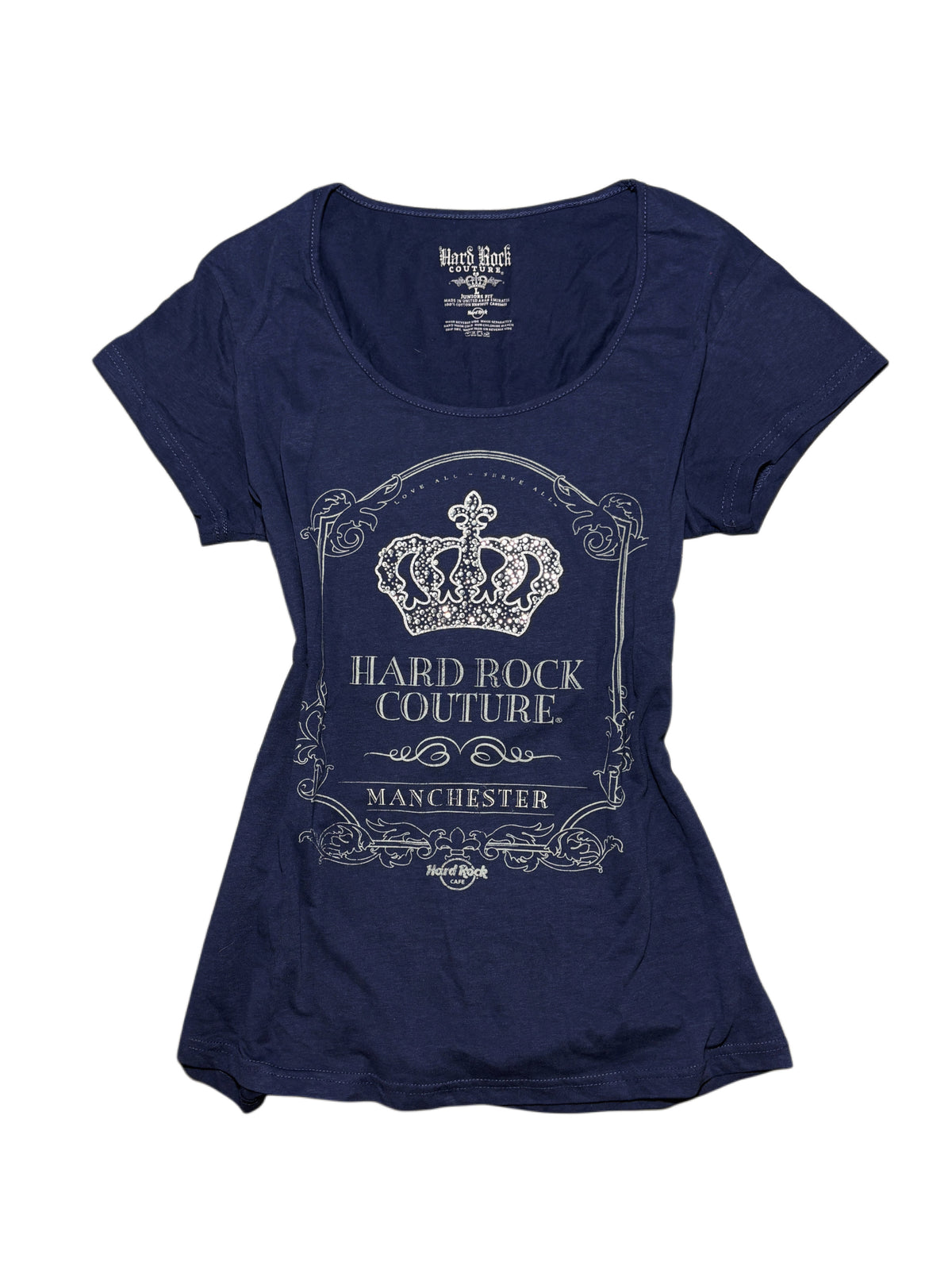 2000s Crown Hard Rock Cafe Baby Tee T-shirt Y2K