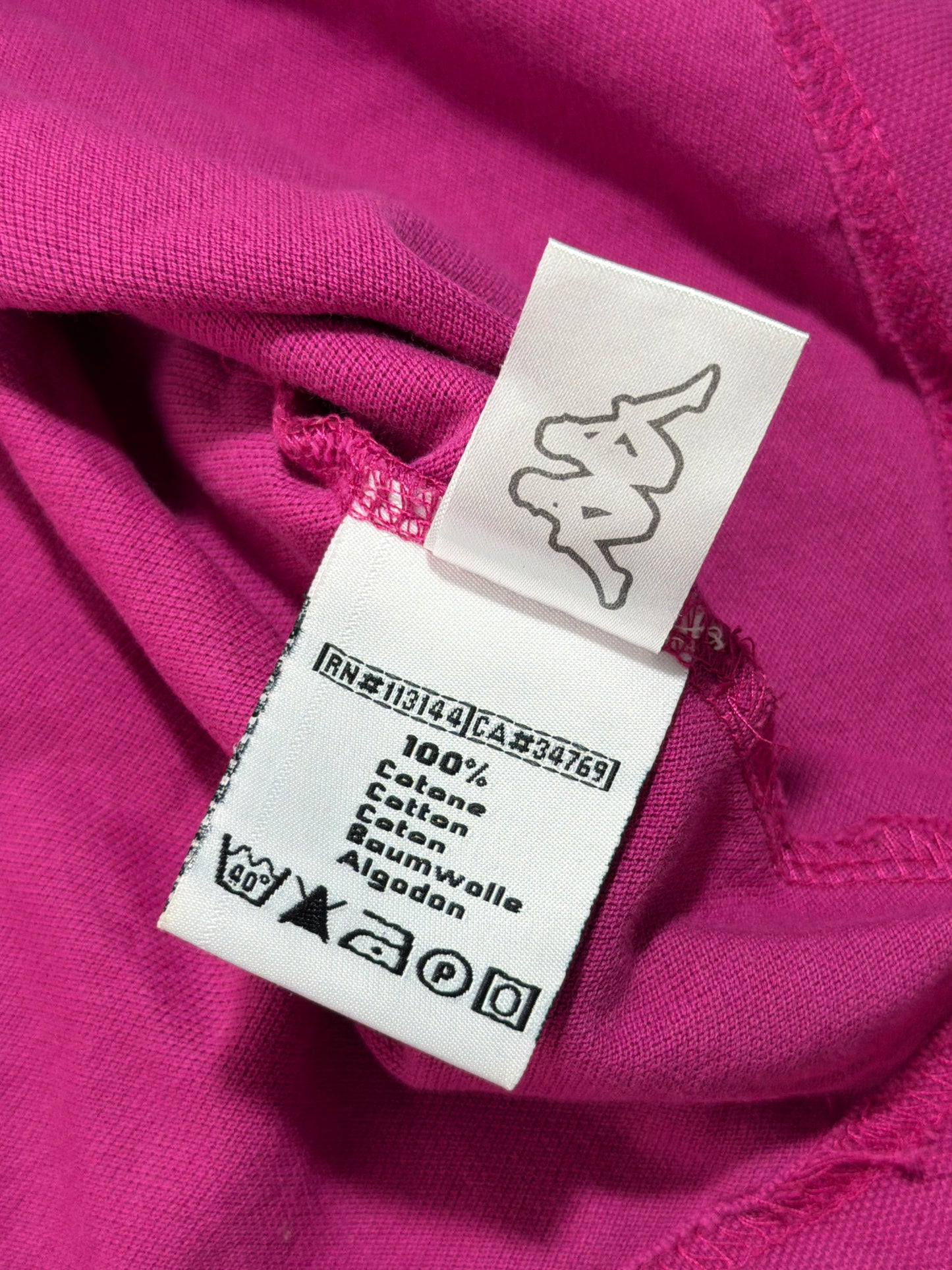 2000s Kappa Italy tee polo pink