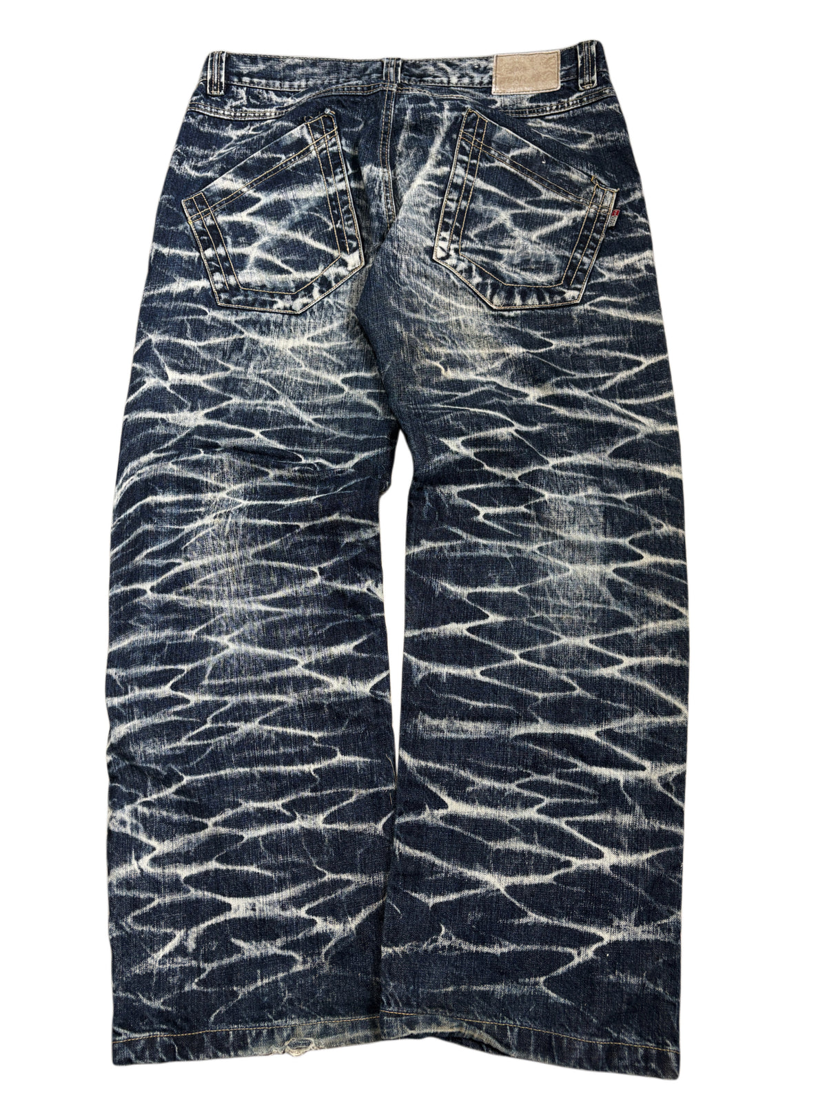 2000s Distressed Patch Jeans