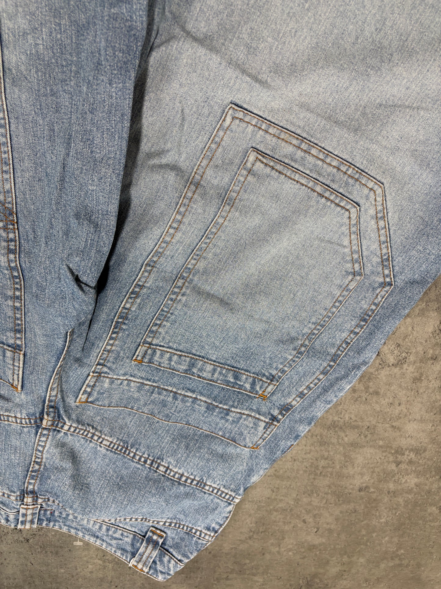 2000s Explorer Ultra Baggy Wide Leg Jeans techno