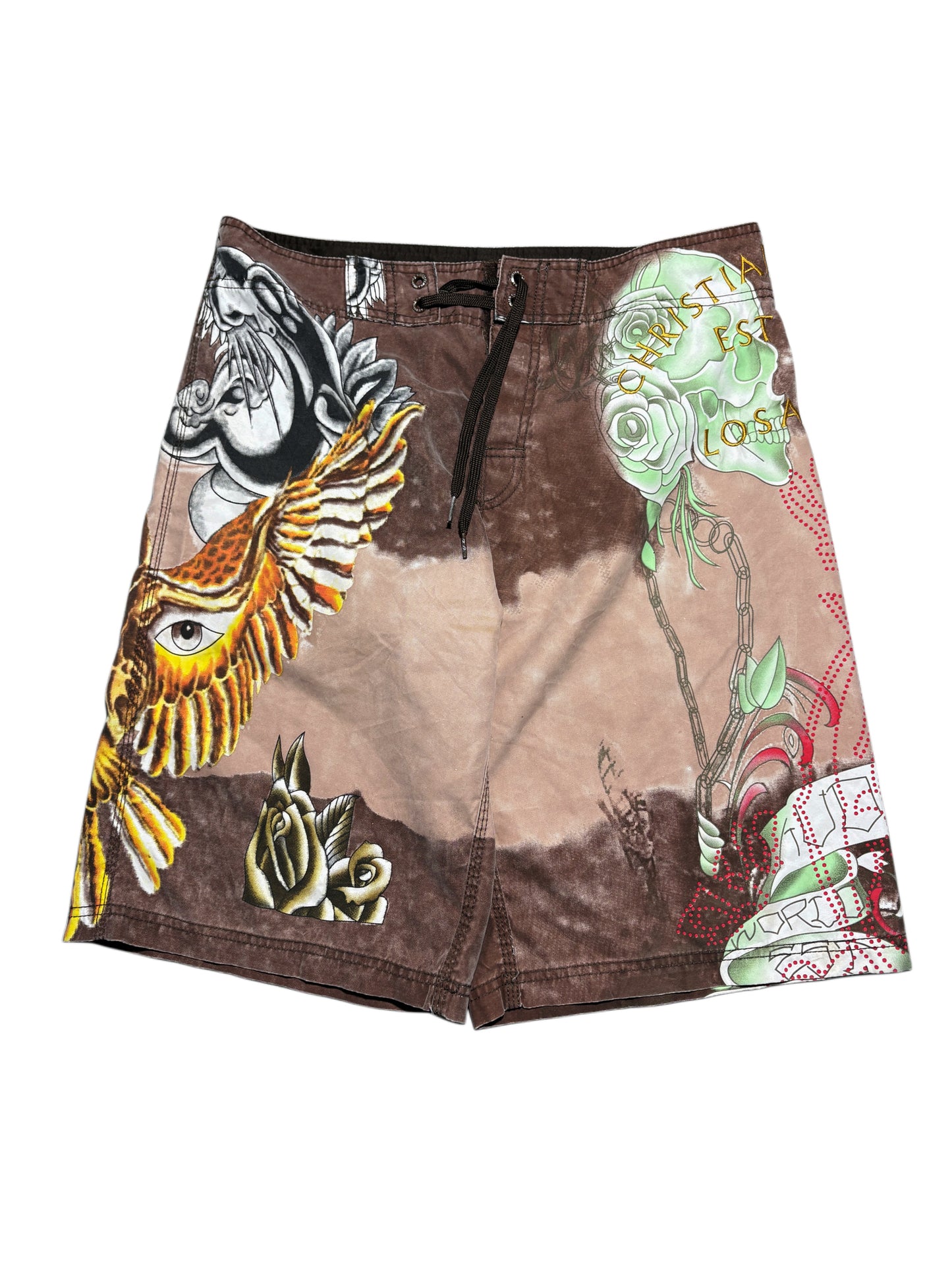 2000s Christian Audigier swim shorts