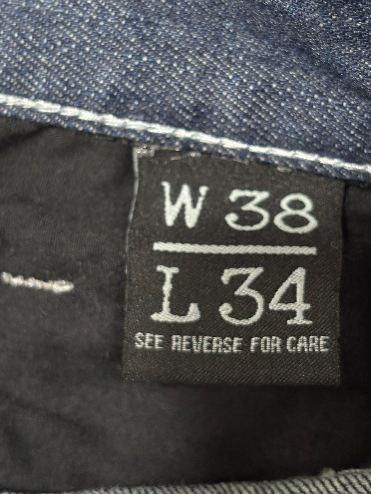 2000s Raw Blue Baggy Jeans