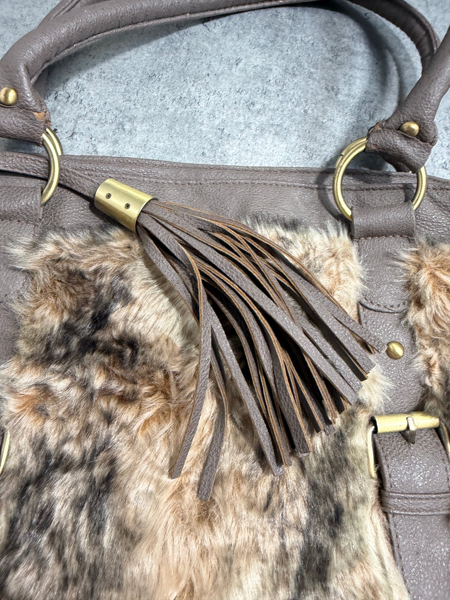 2000s Fur Y2K Bag