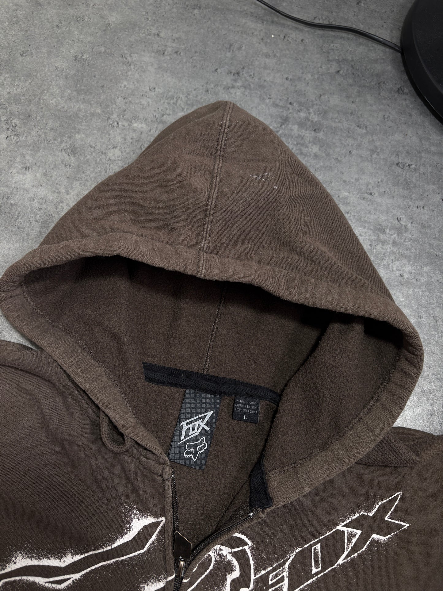 2000s Fox Racing Zip Up Hoodie