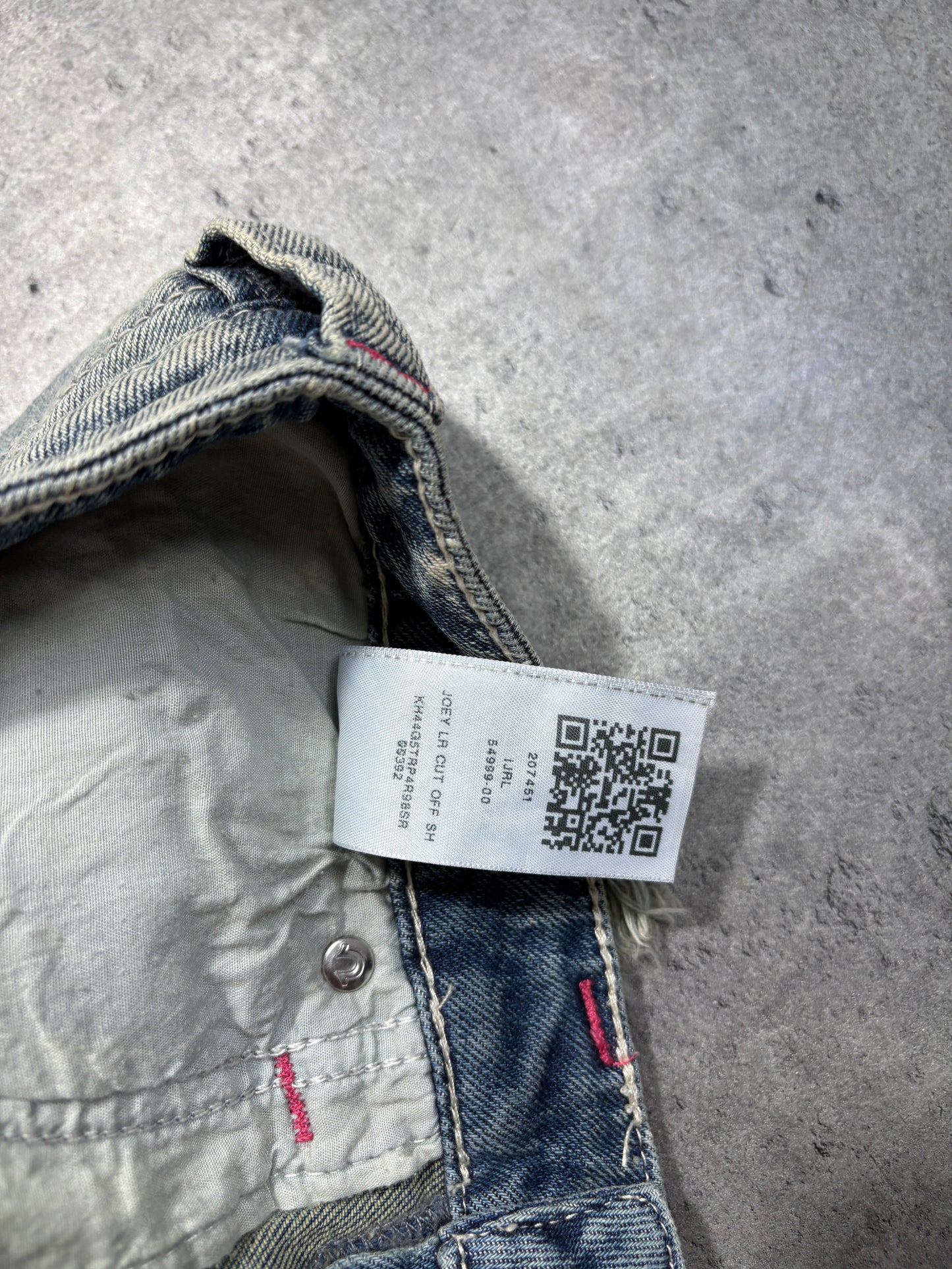 True Religion pink & denim shorts