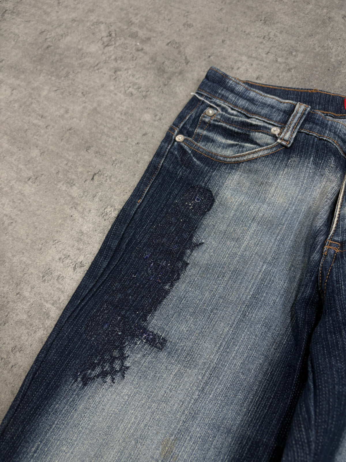 2000s Seyoo Flared Washed Jeans Bootcut