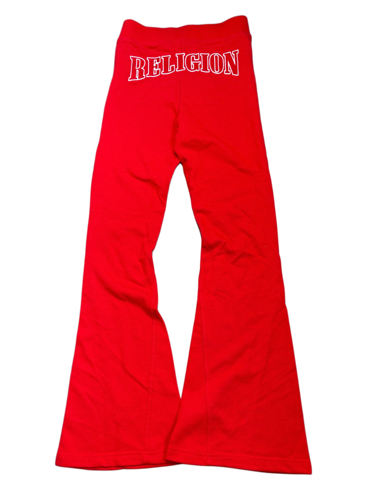 True Religion Red Flare Pants