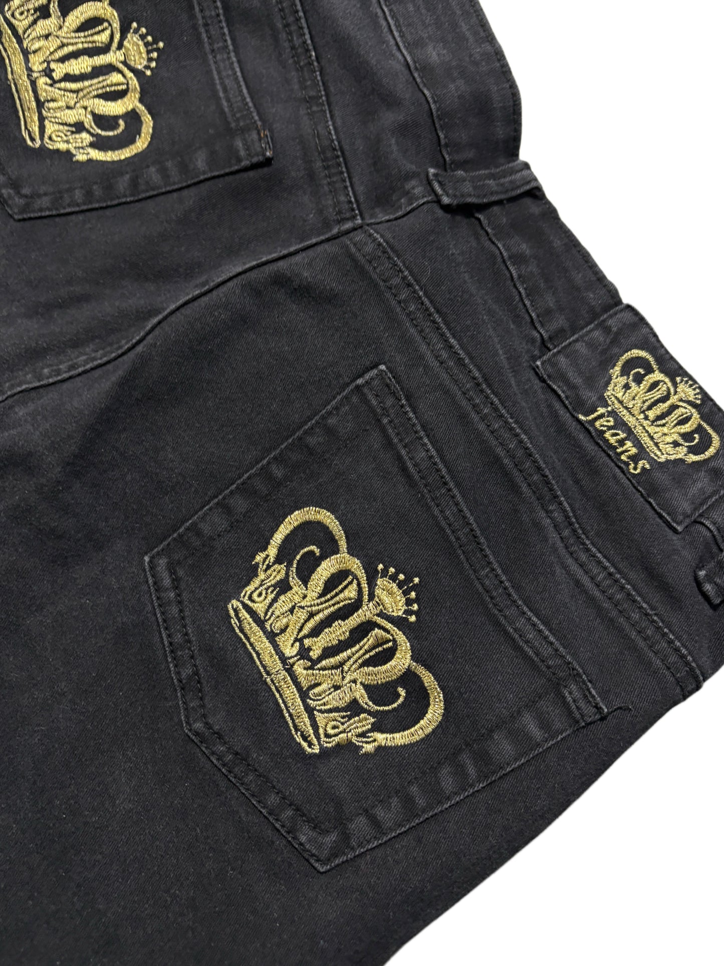 2000s y2k crown jeans