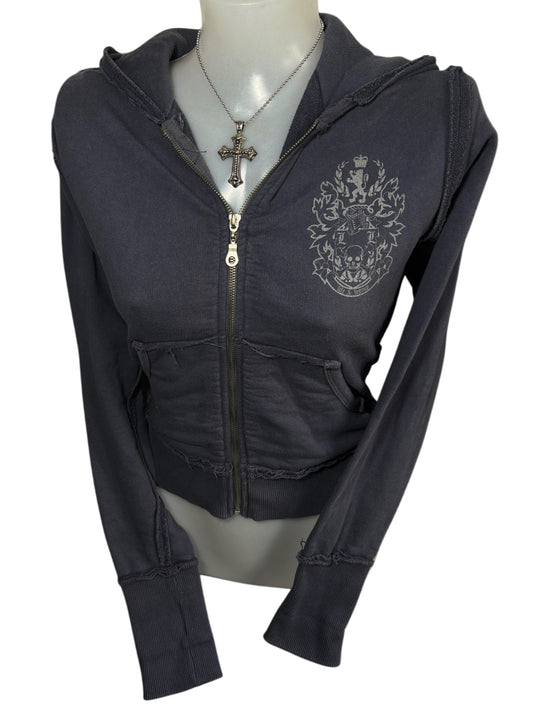 2000s Skull Life&Legend Zip Up Hoodie