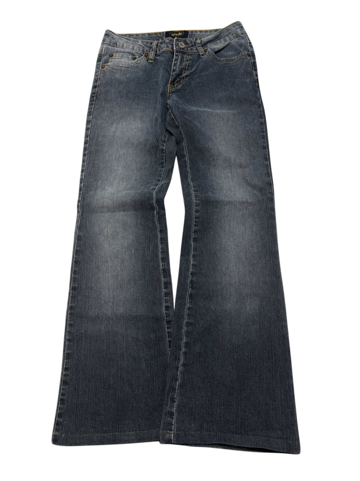 2000s Y2K Butterfly Embroidery Flared Jeans