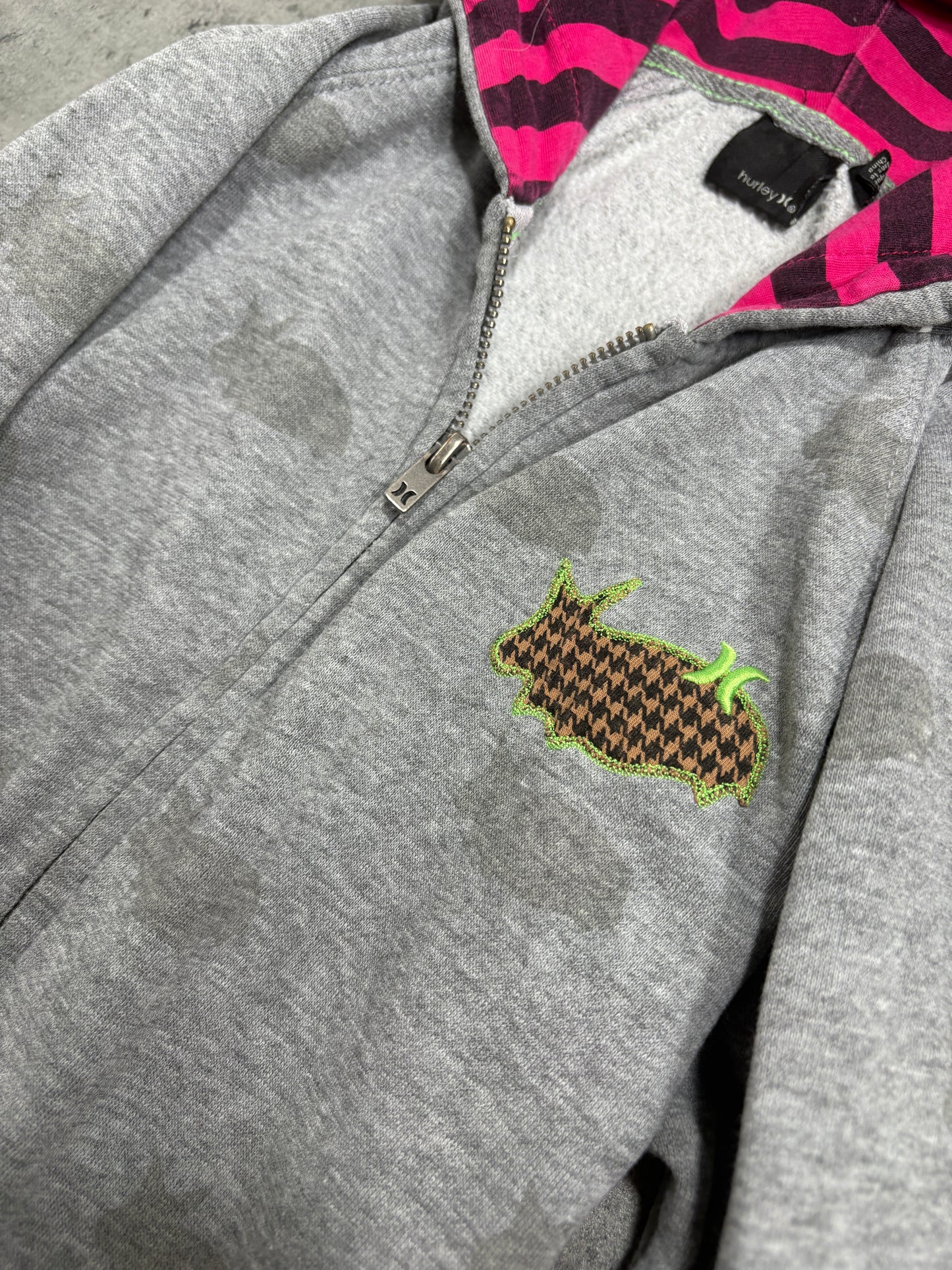2000s Hurley Y2K Zip Up Hoodie