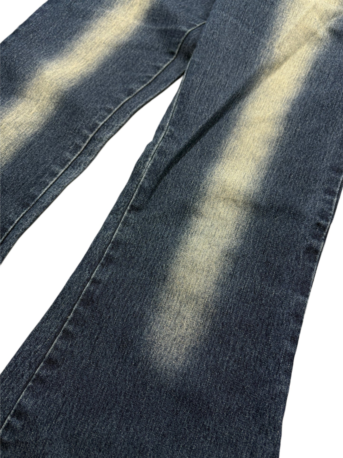 2000s sexy Fudi jeans flared spodnie bootcut dzwony washed japan style