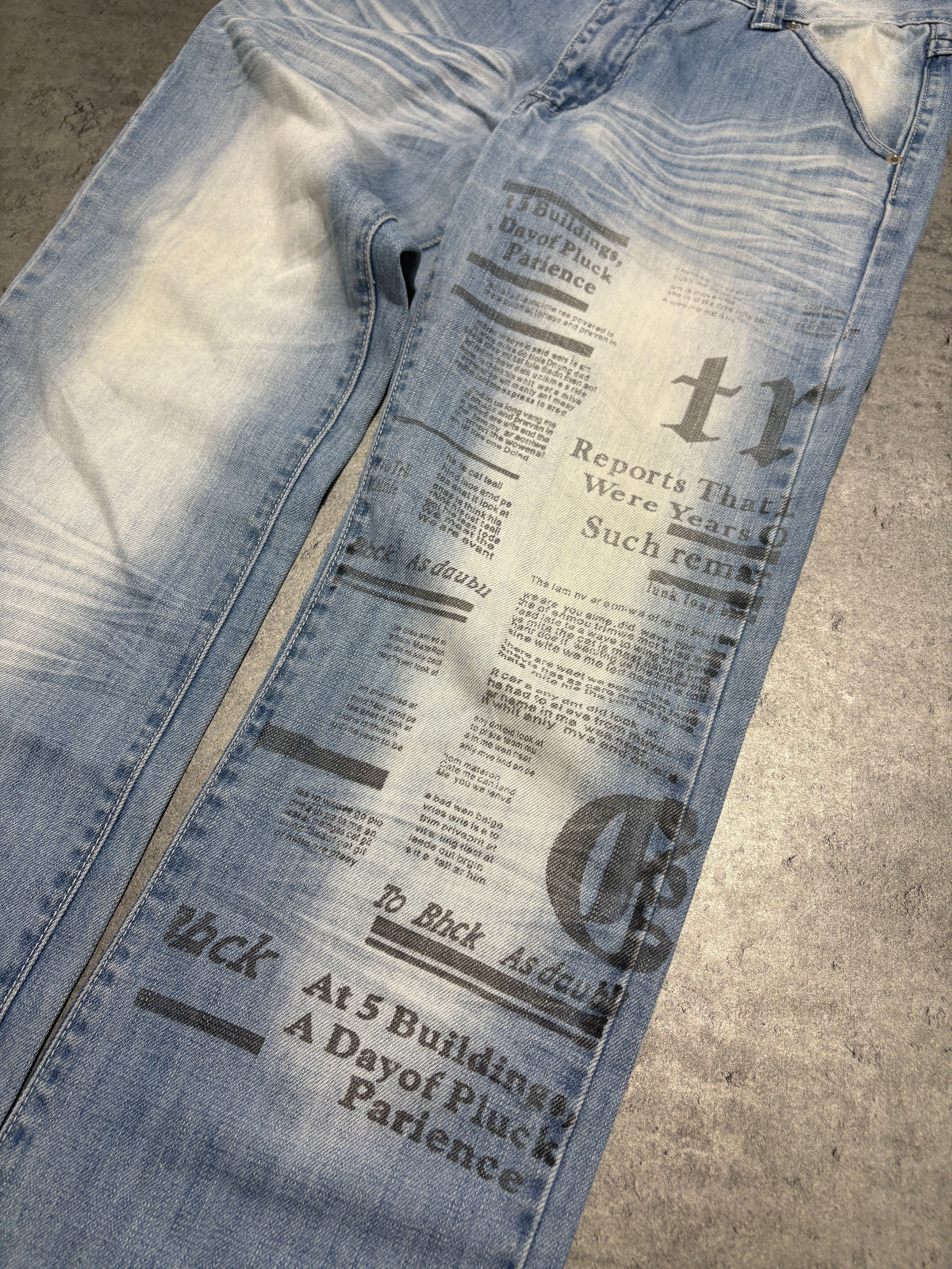 2000s Sarol Printed Y2K Jeans